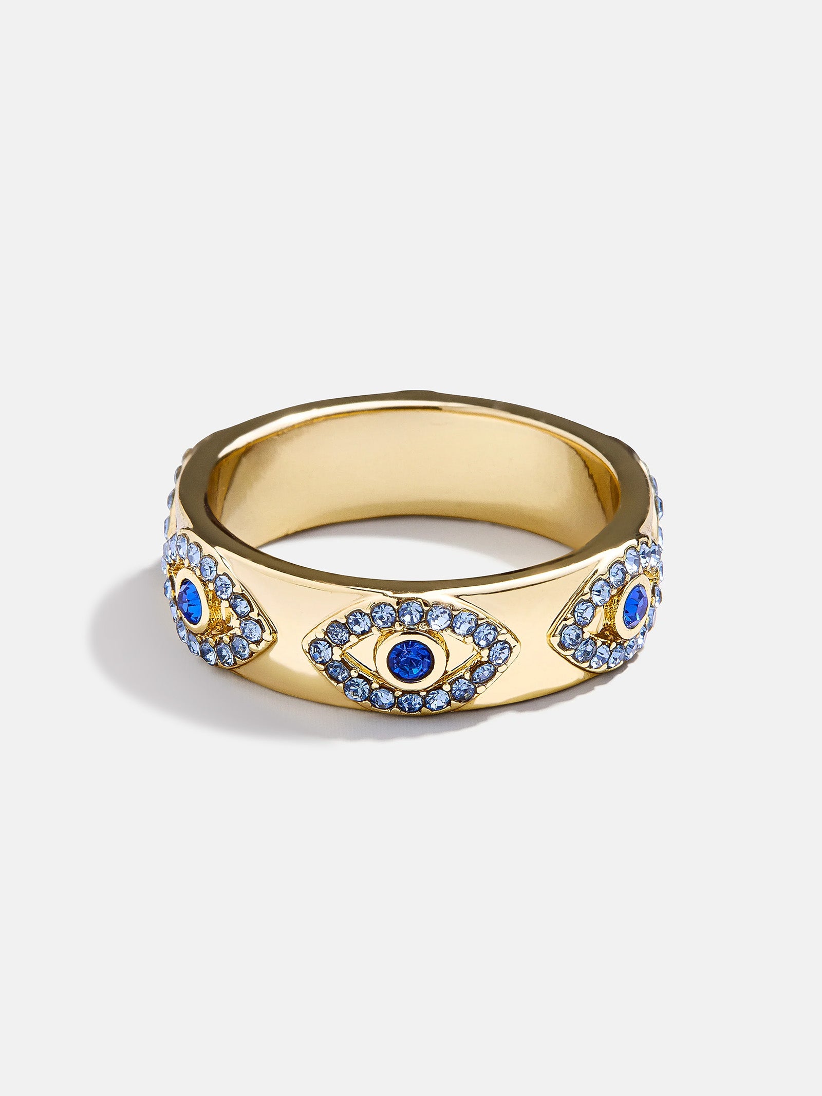 Eyes On Eyes Ring - Gold/Blue-Blues Comming