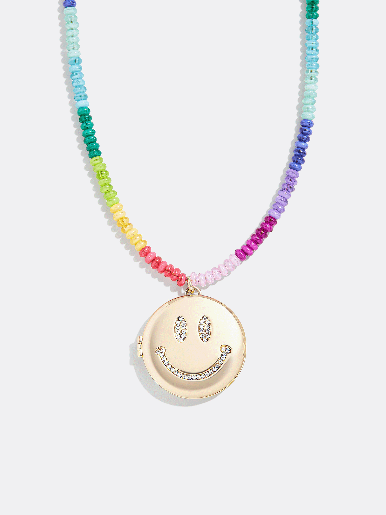 Lil' Smiley Kids' Locket Necklace - Smiley Face-Blues Comming