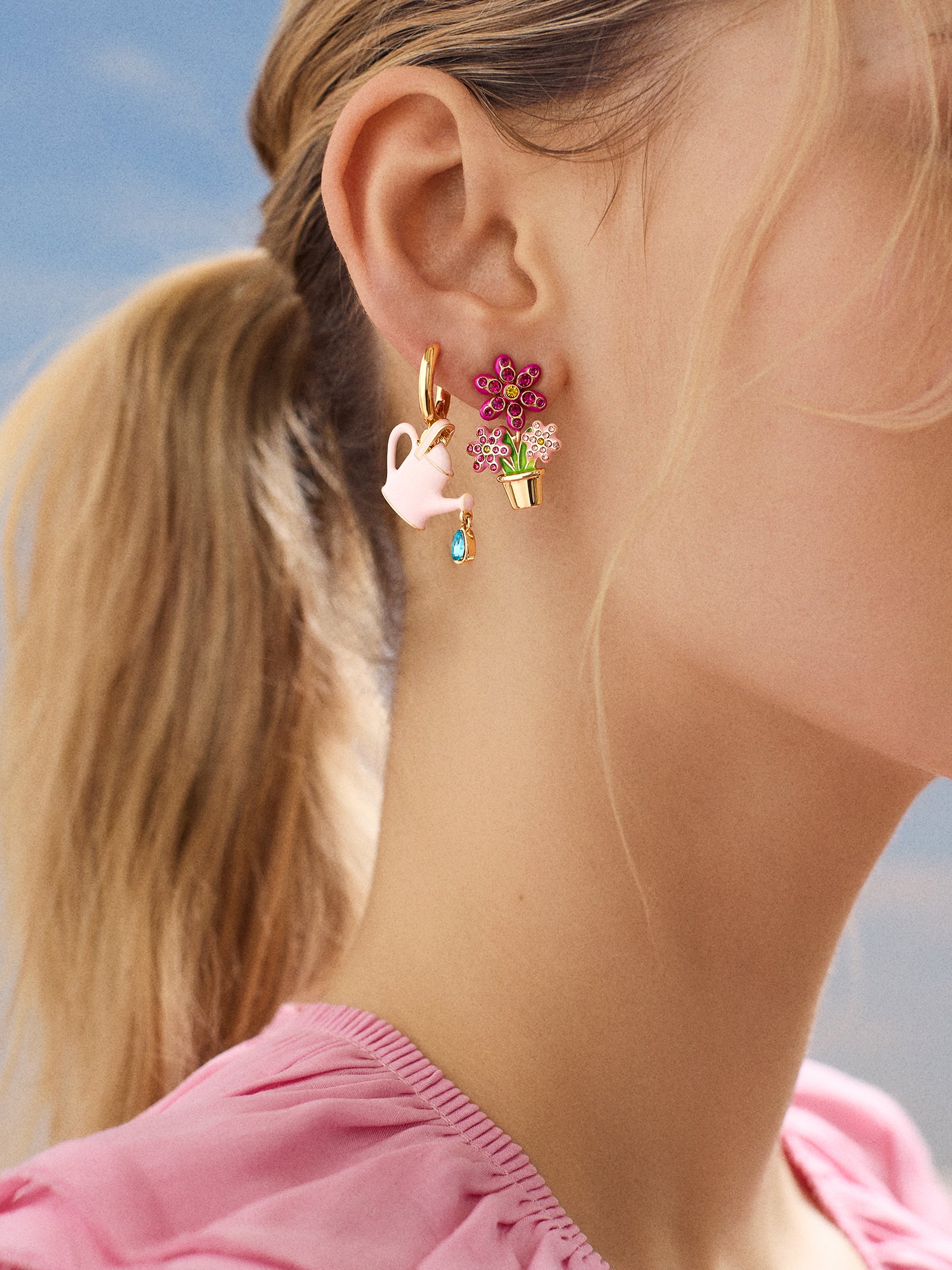 Grow Getter Earring Set - Watering Bucket-Blues Comming