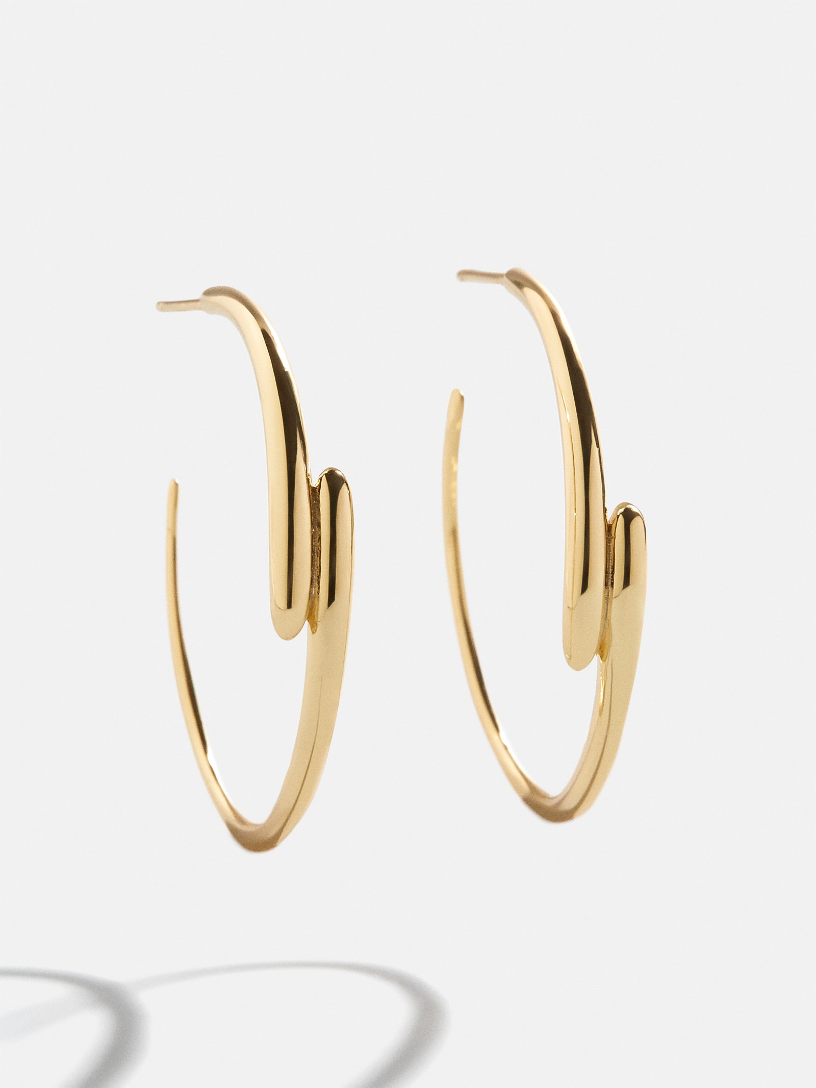 18K Gold Ella Hoop Earrings - Gold-Blues Comming