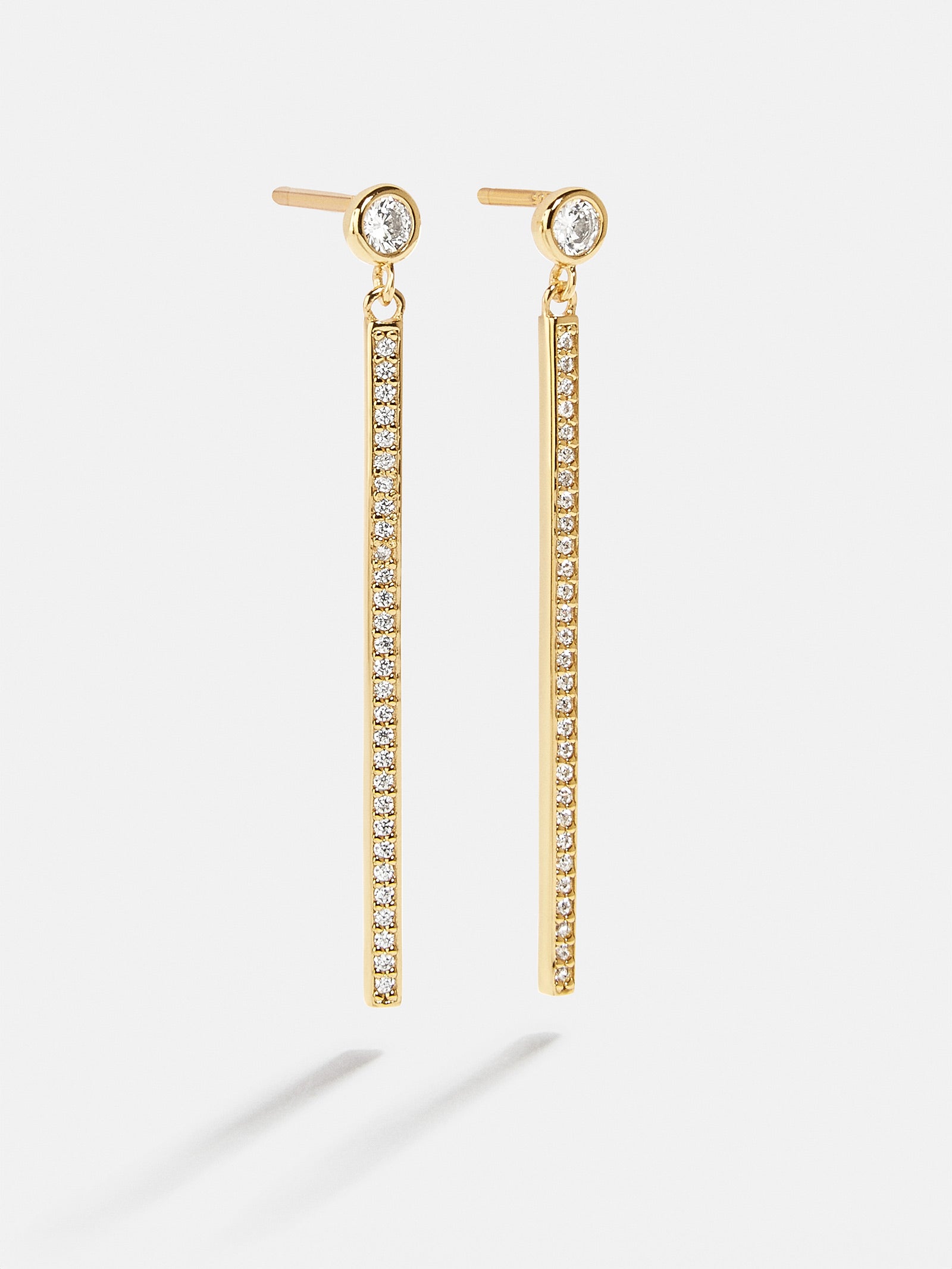 18K Gold Bella Earrings - Gold/Pavé-Blues Comming
