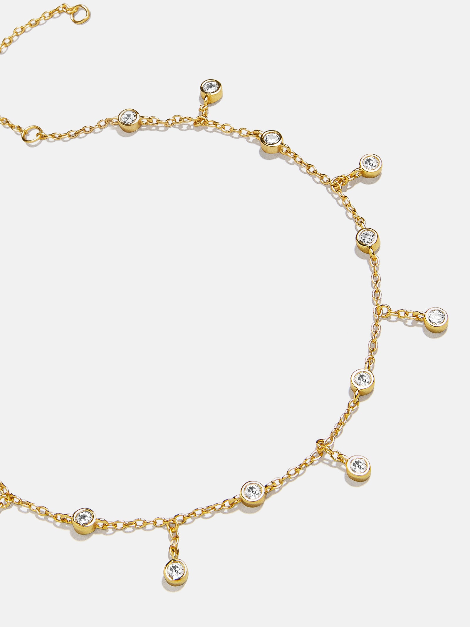 Leslie 18K Gold Anklet - Gold/Pavé-Blues Comming