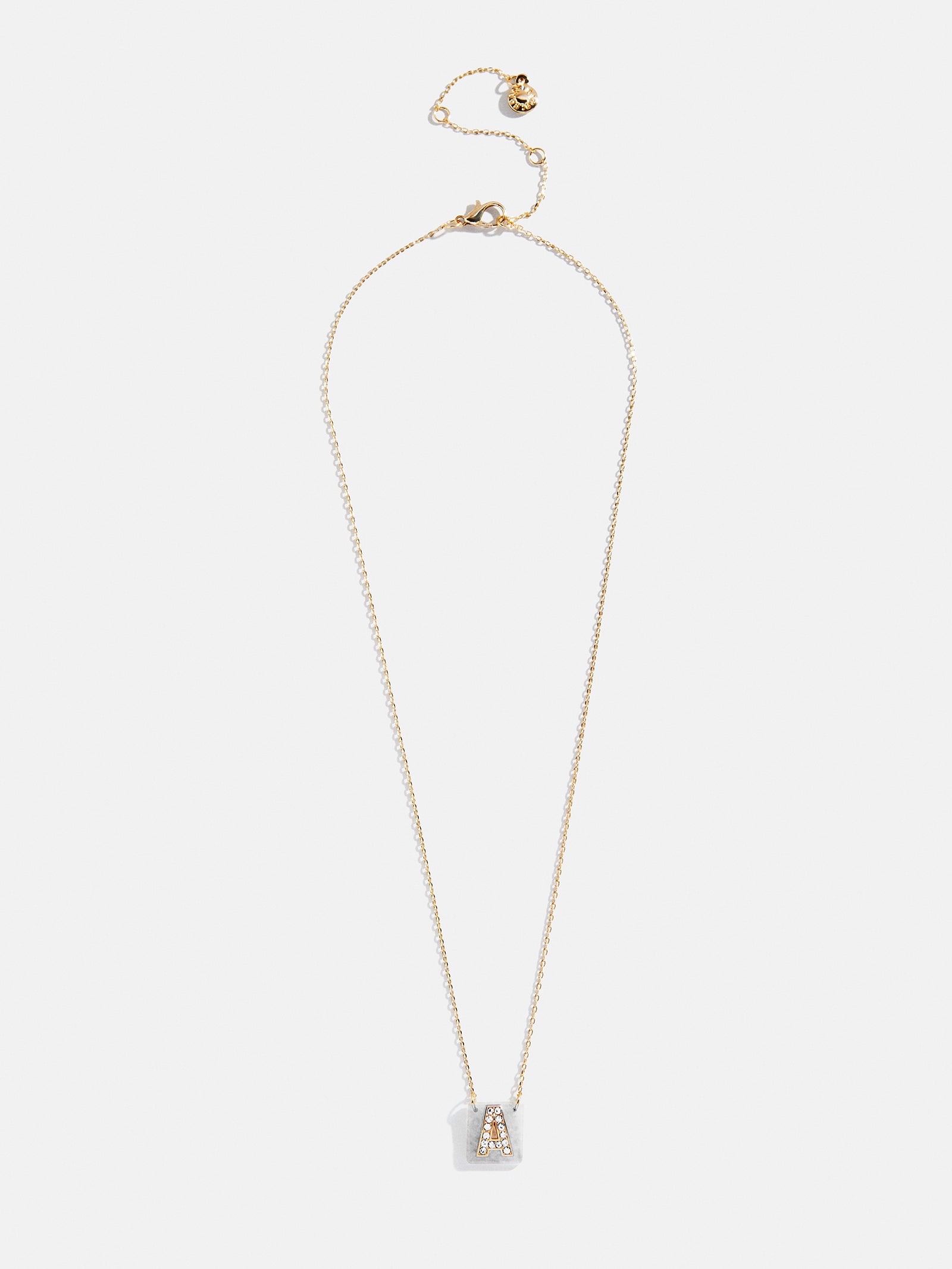 Clementine Initial Necklace - Gold/Pavé-Blues Comming