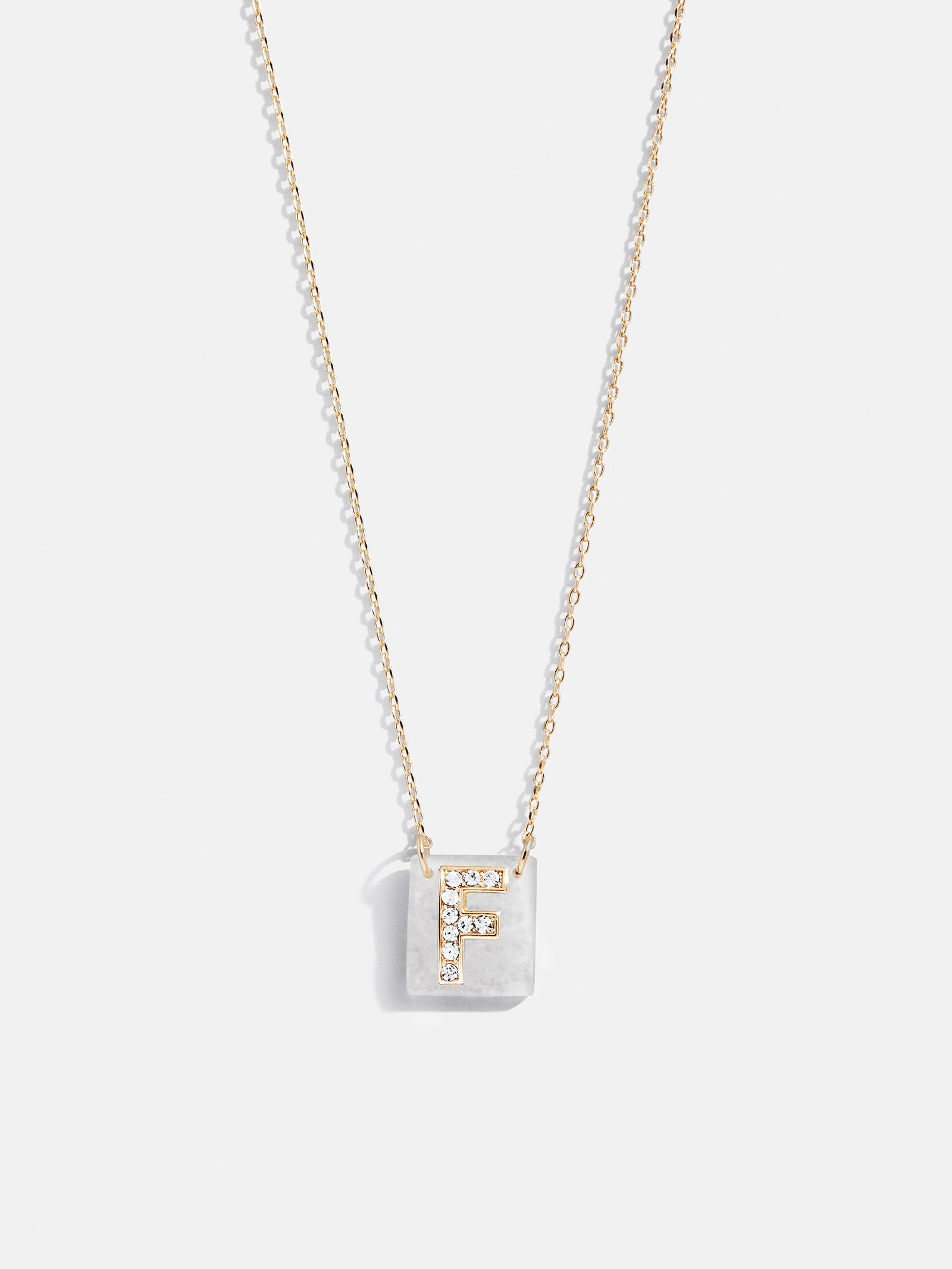 Clementine Initial Necklace - Gold/Pavé-Blues Comming