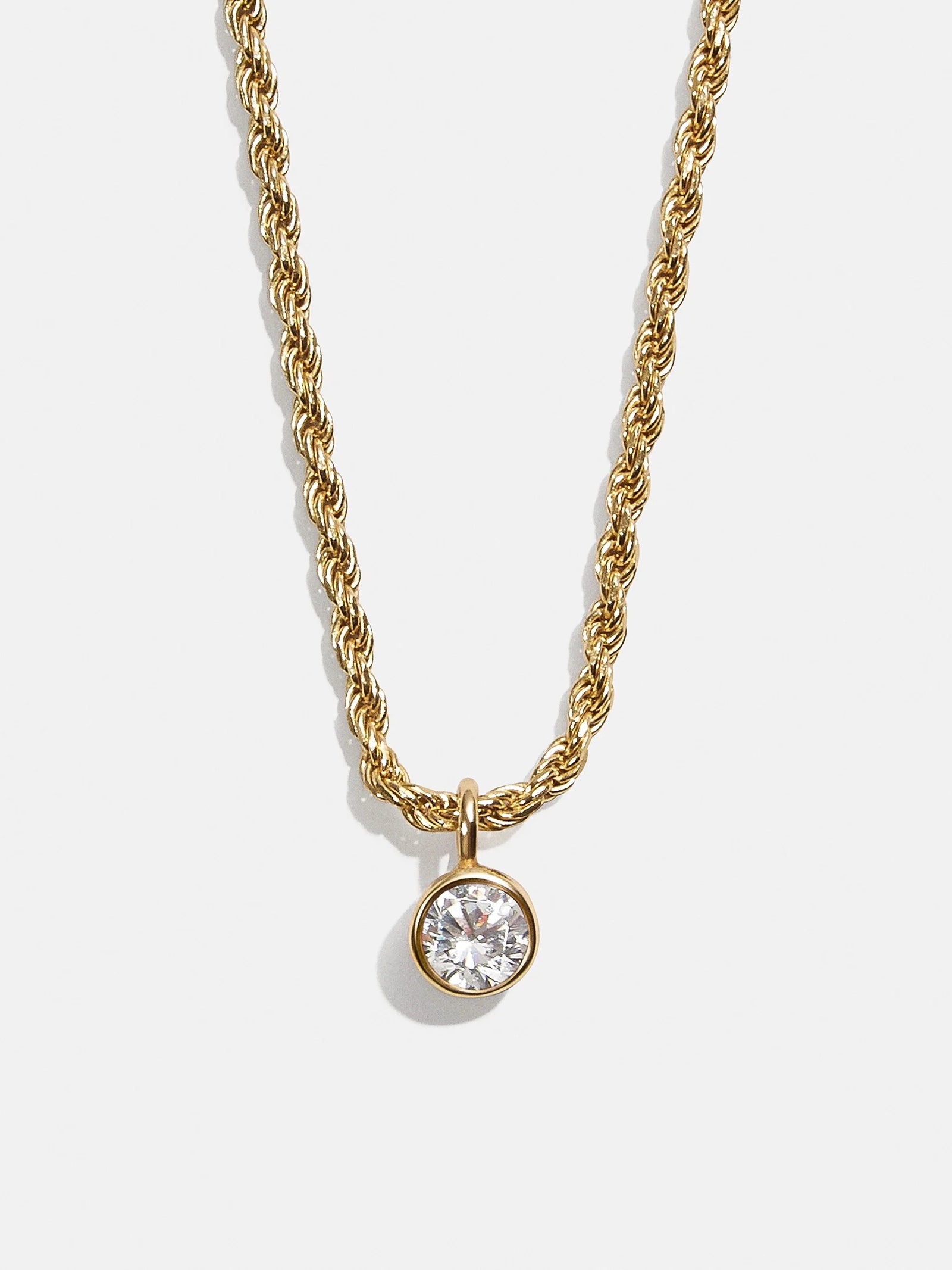 Florence 18K Gold Plated Sterling Silver Birthstone Necklace - Crystal-Blues Comming