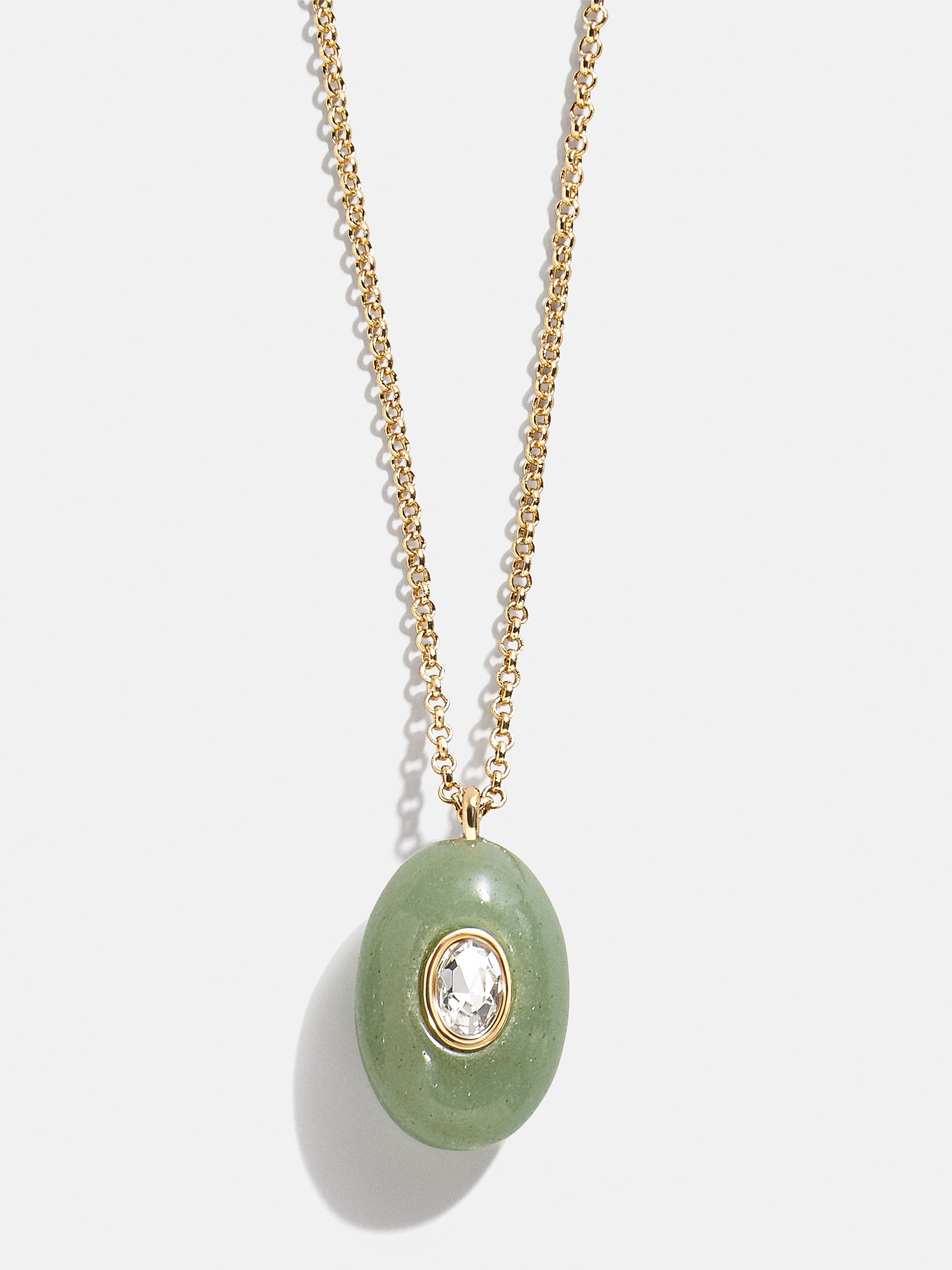 Aura Semi-Precious Pendant Necklace - Green-Blues Comming