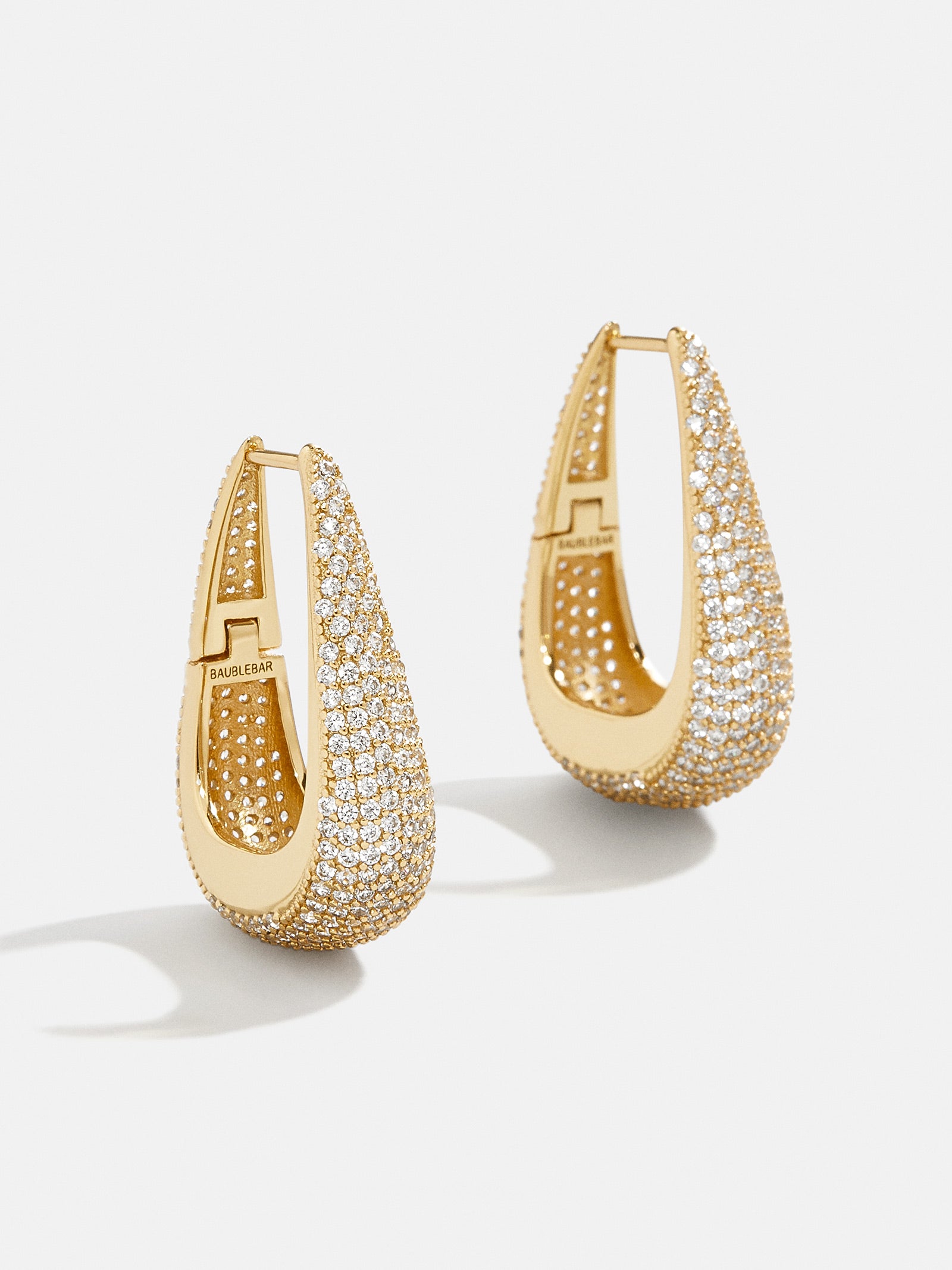 18K Gold Gracie Earrings - Gold/Pavé-Blues Comming