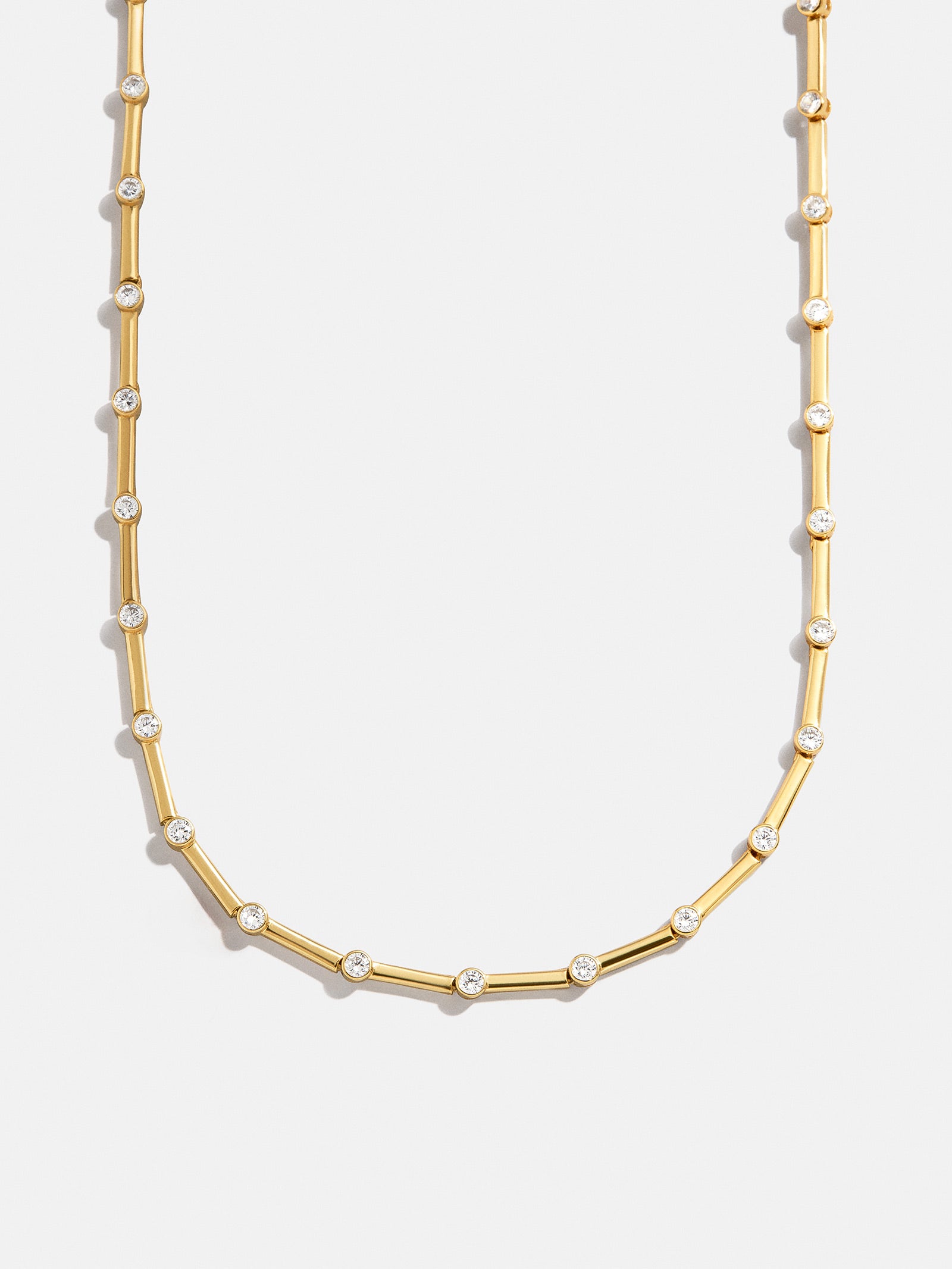 18K Gold Eve Necklace - Gold/Pavé-Blues Comming