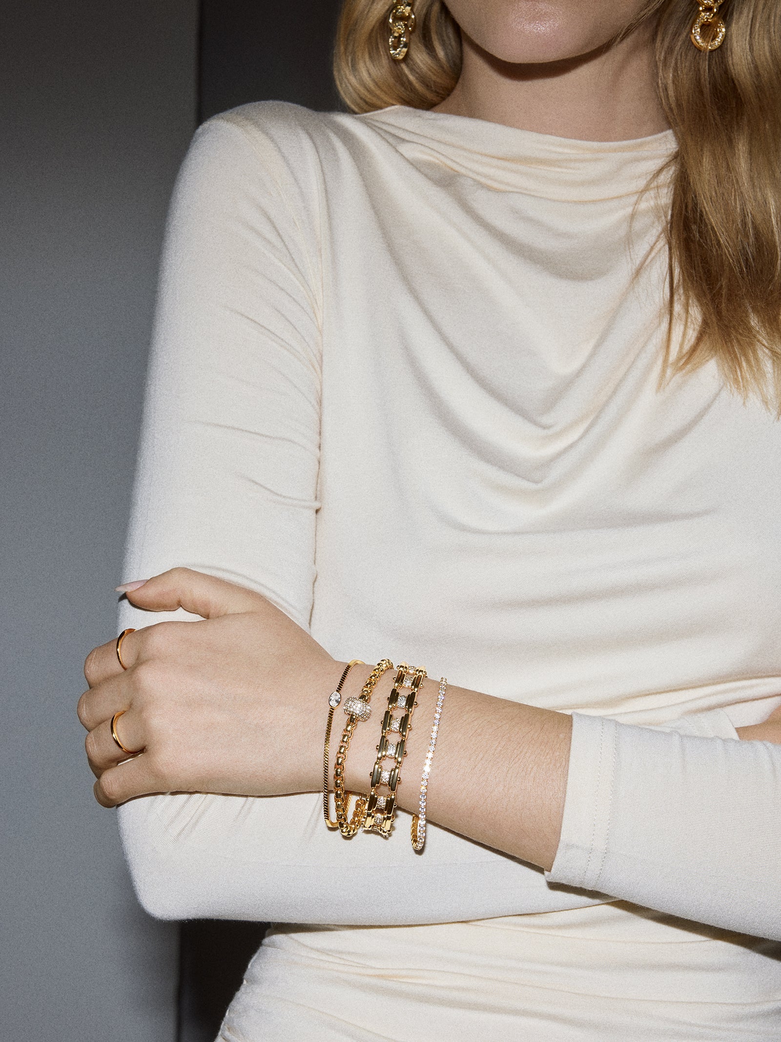 Colette Bracelet - Gold/Pavé-Blues Comming