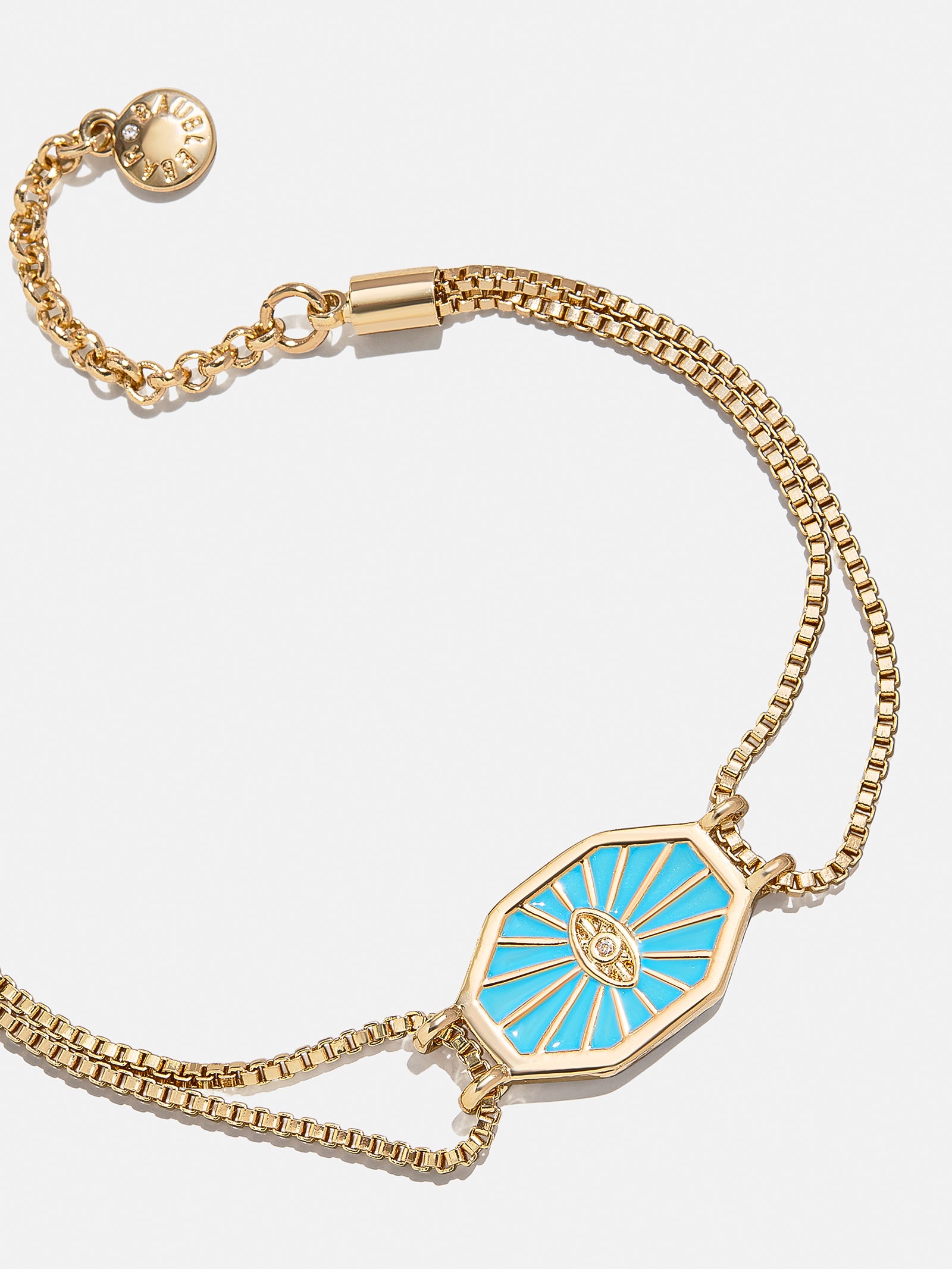 Evil Eye Reversible Bracelet - Gold/Turquoise-Blues Comming