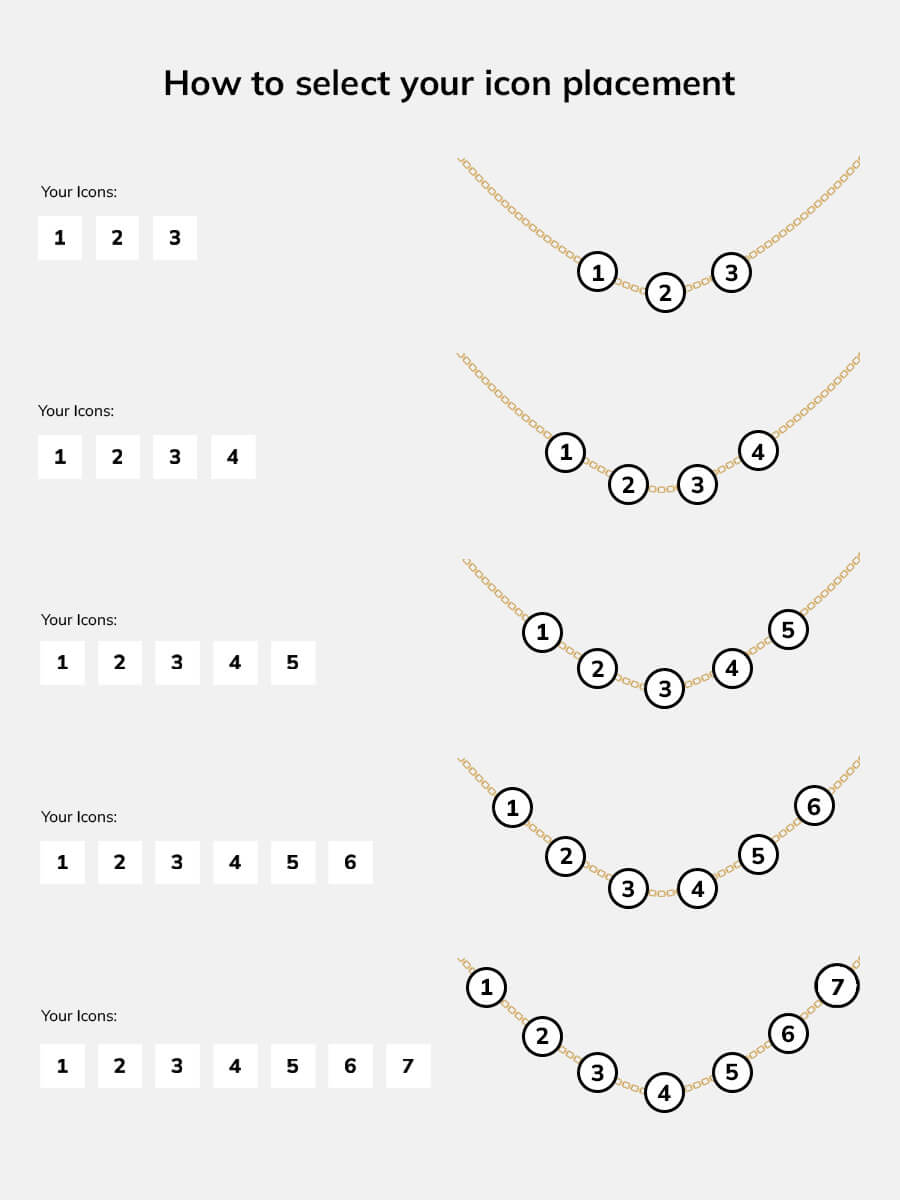 Mini Sterling Silver Custom Icon Necklace - Sterling Silver. Pavé Cubic Zirconia Stones-Blues Comming