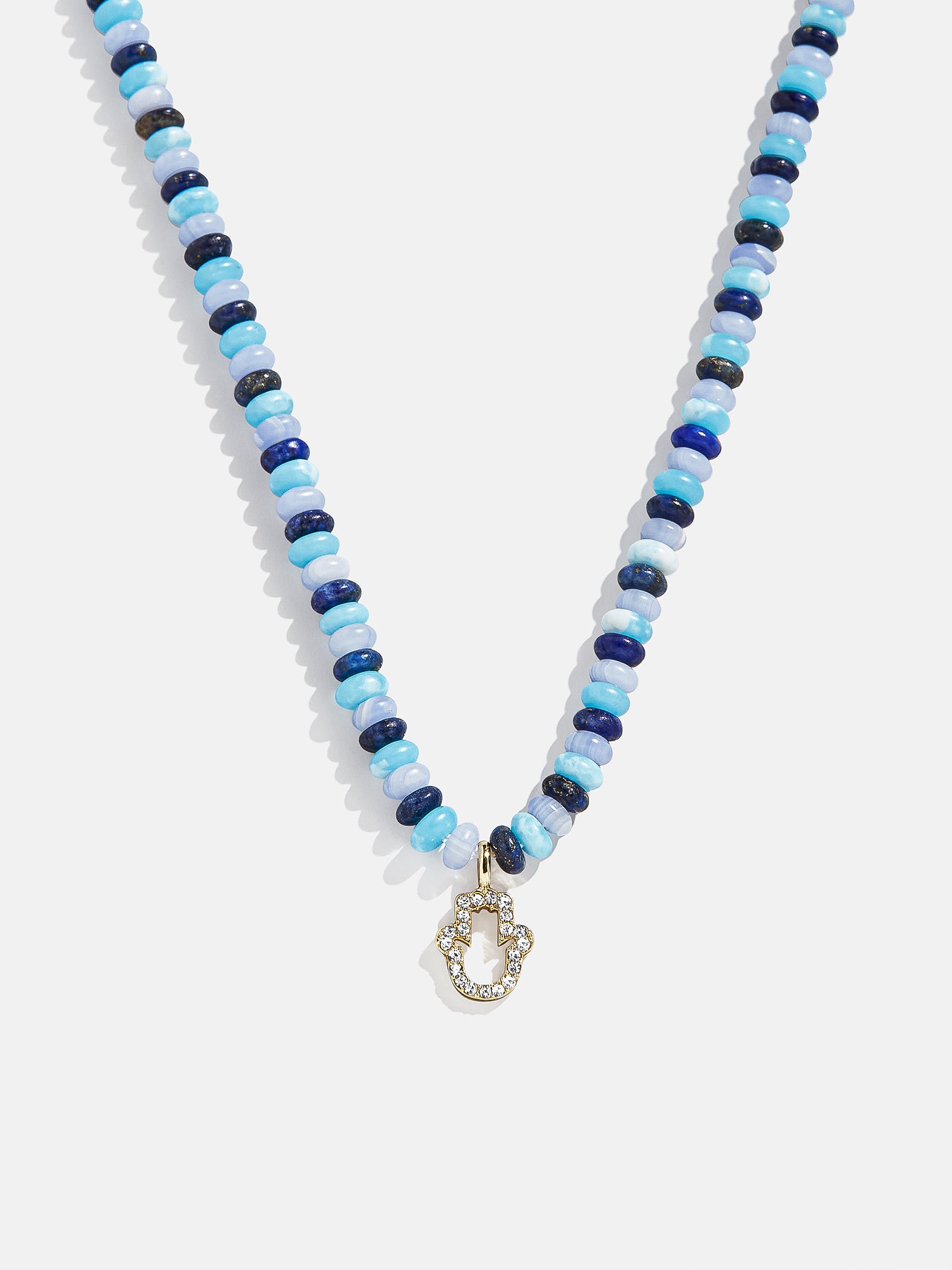 High Energy Semi-Precious Necklace - Hamsa-Blues Comming