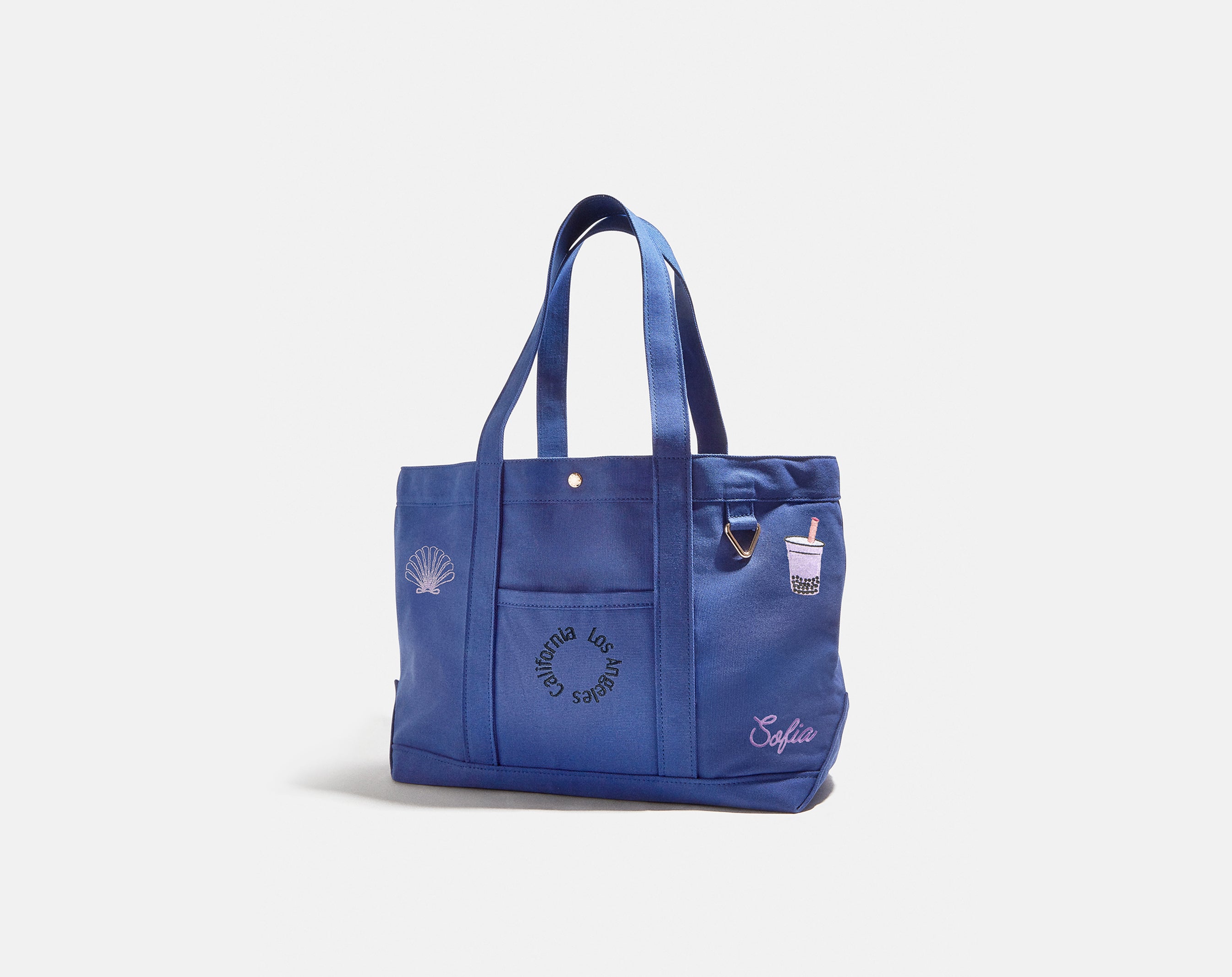 Medium Custom Icon Tote - Medium-Blues Comming