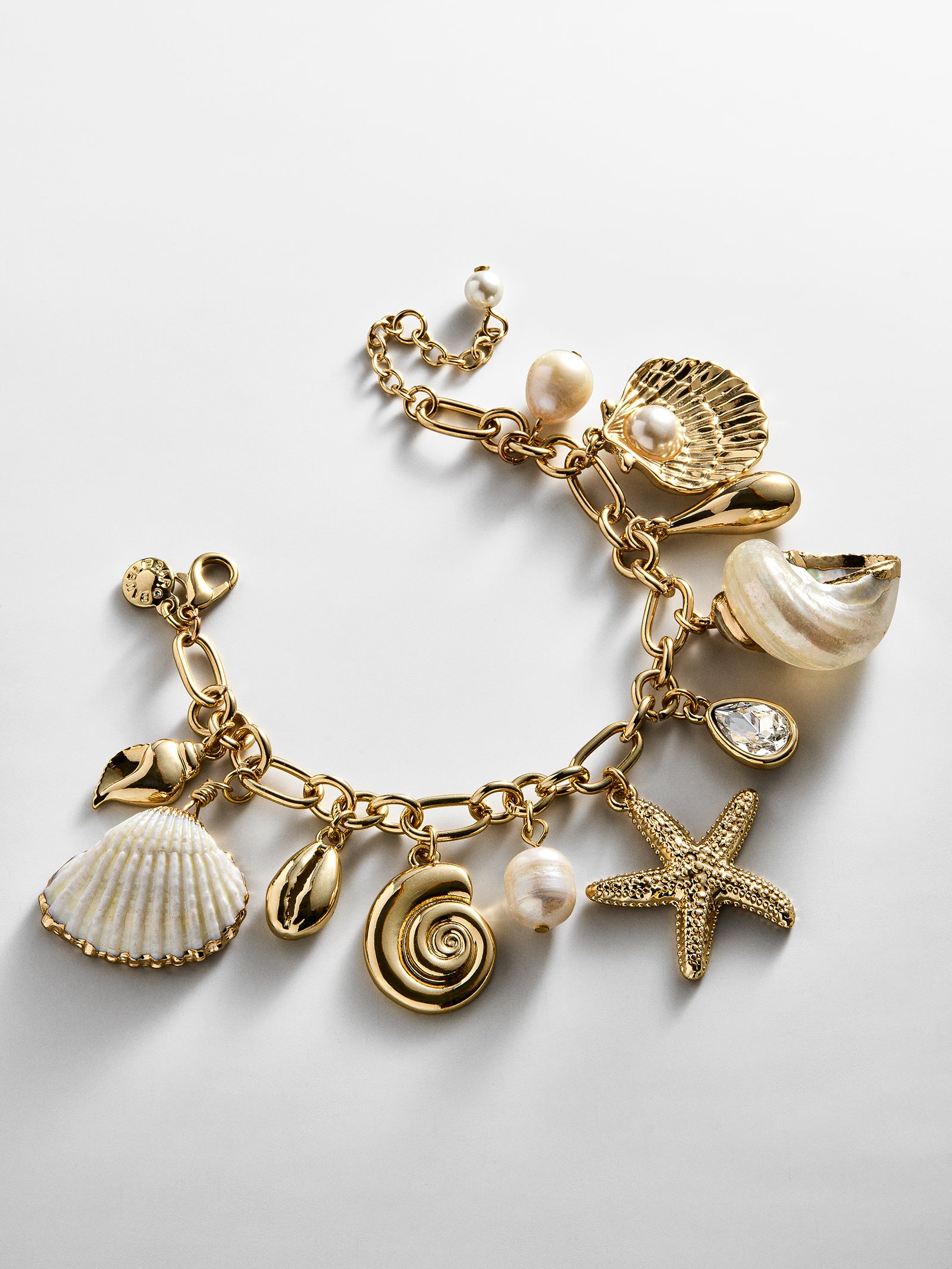 Isla Charm Bracelet - Gold/Pearl-Blues Comming