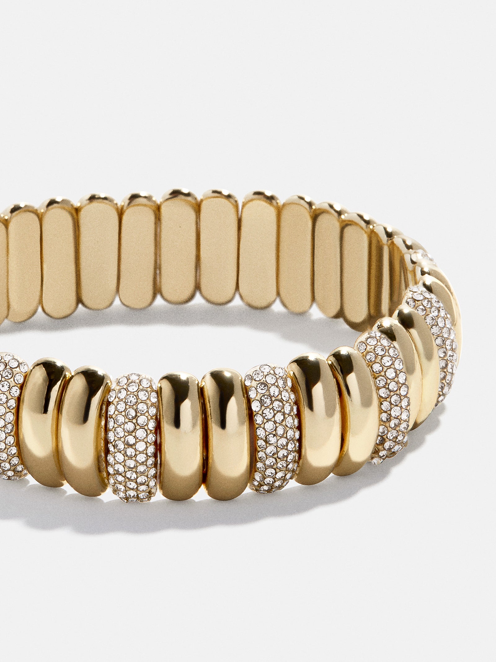 Keira Ribbed Bracelet - Gold/Pavé-Blues Comming