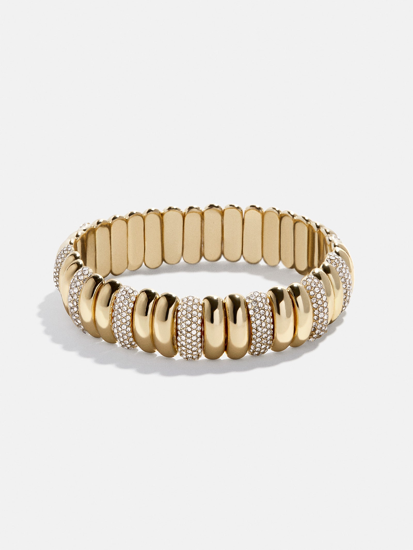 Keira Ribbed Bracelet - Gold/Pavé-Blues Comming