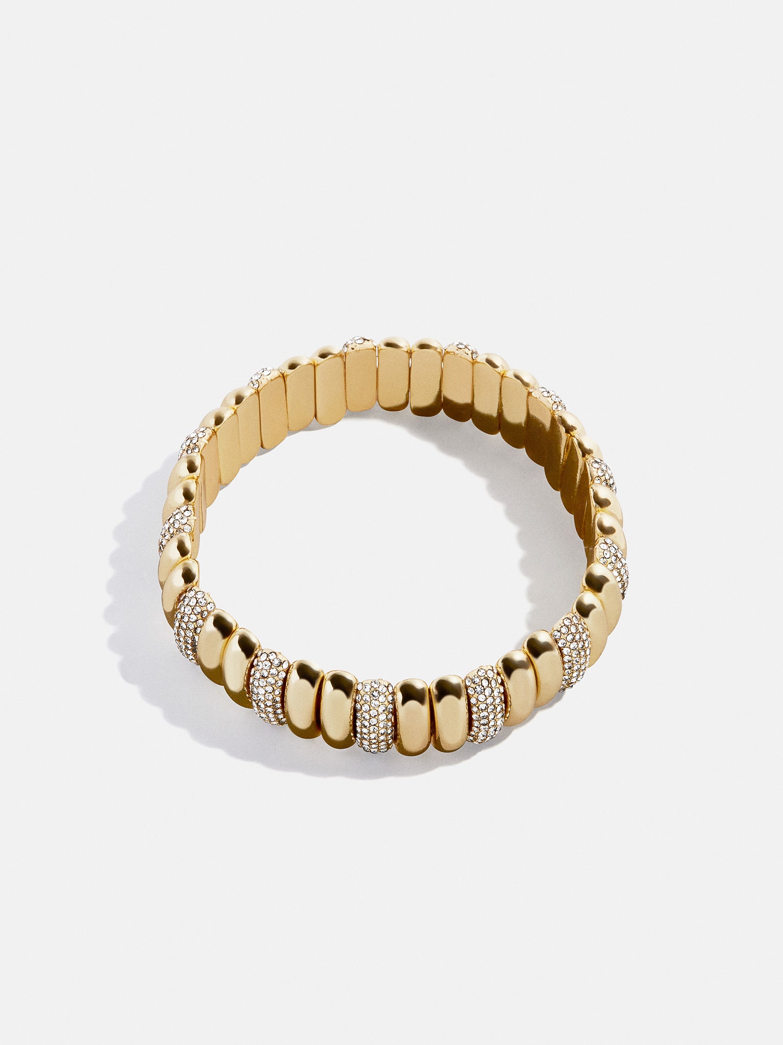 Keira Ribbed Bracelet - Gold/Pavé-Blues Comming