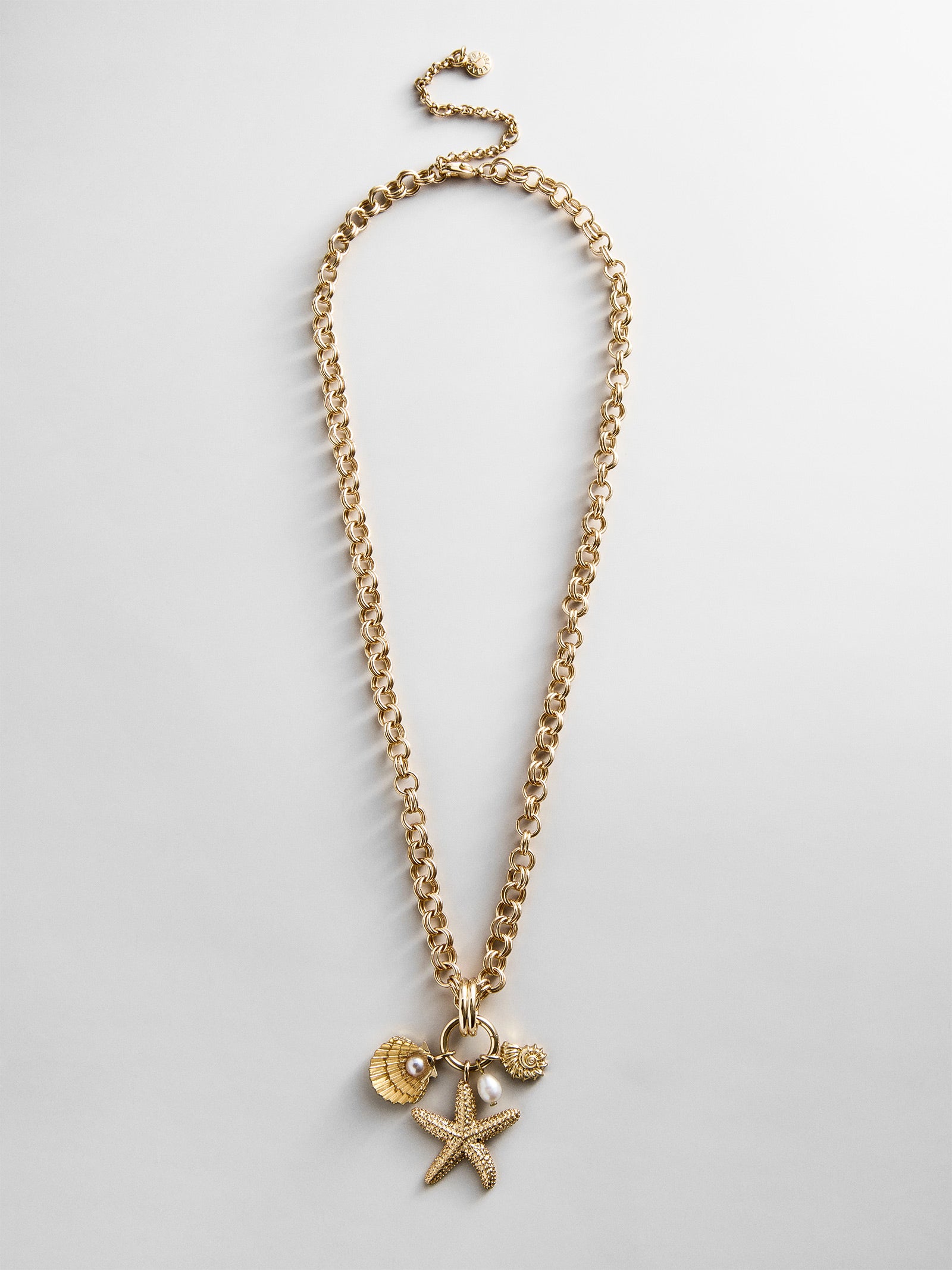 Isla Charm Necklace - Gold/Pearl-Blues Comming