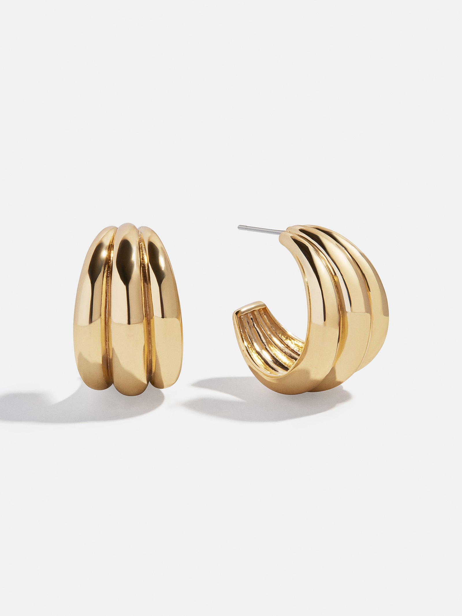 Gina Hoop Earrings - Gold-Blues Comming