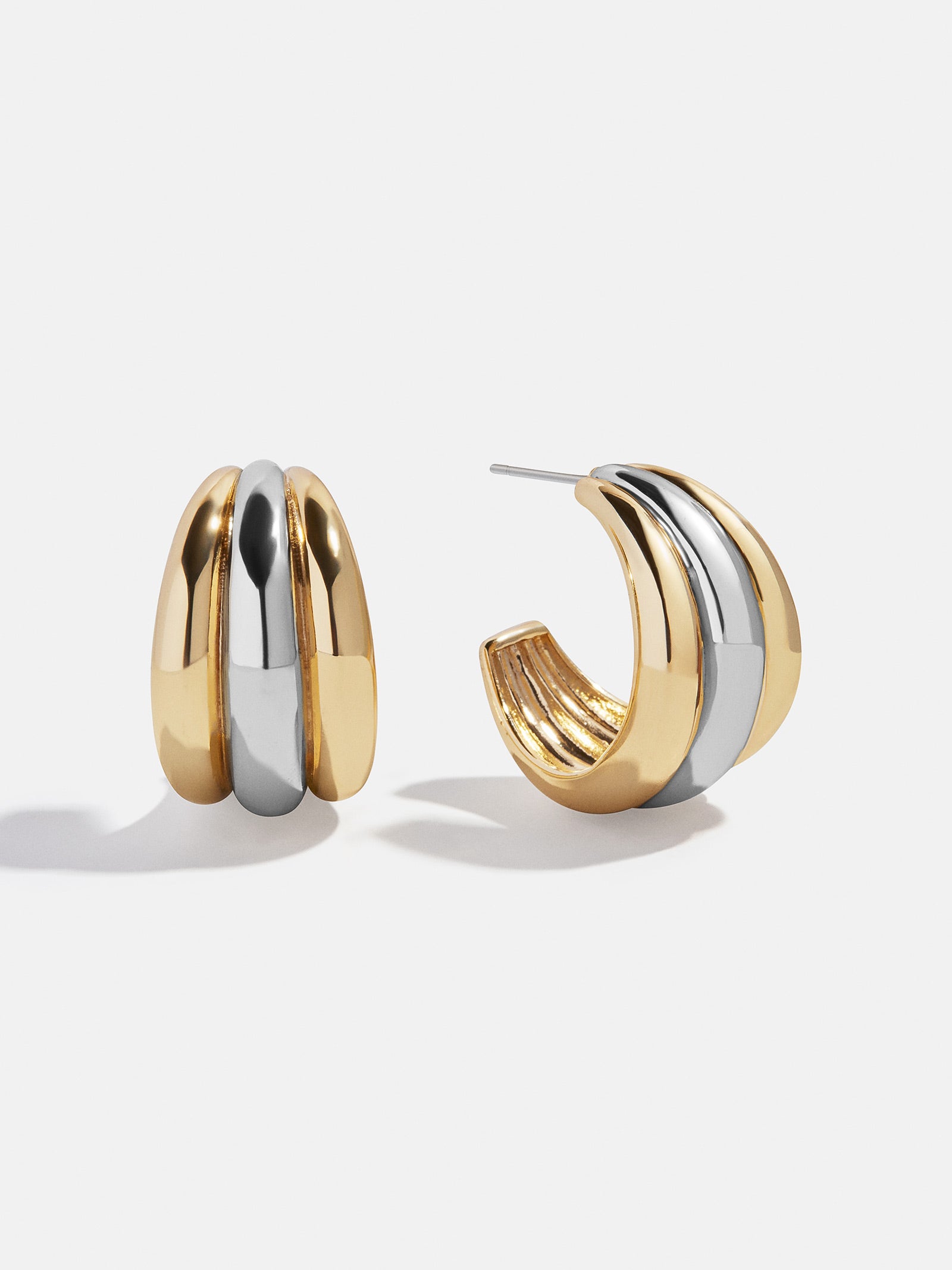 Gina Hoop Earrings - Gold/Silver-Blues Comming