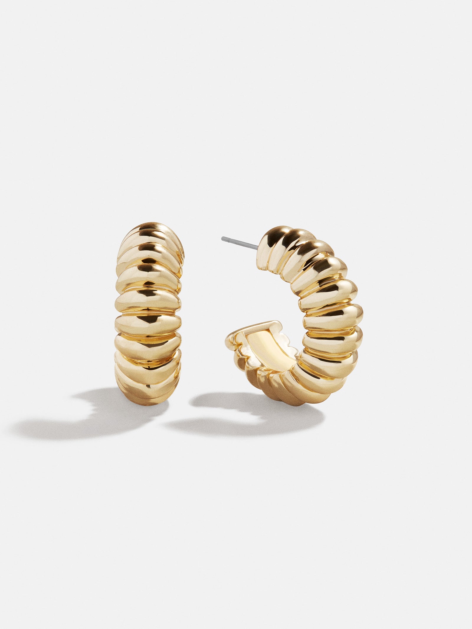 Kayla Gold Hoop Earrings - Gold-Blues Comming