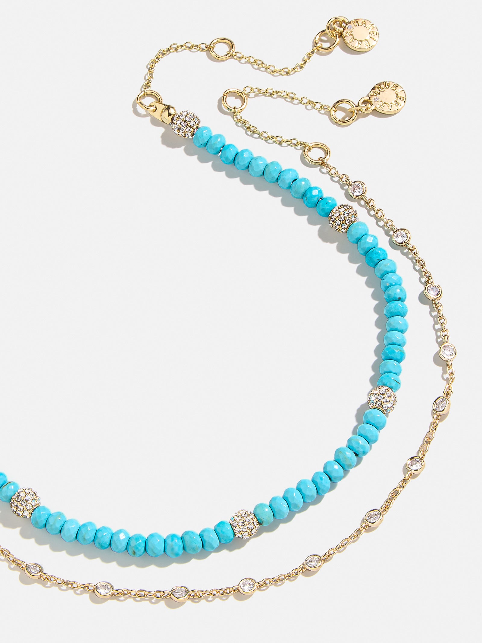 Irina Semi-Precious Anklet Set - Gold/Turquoise-Blues Comming