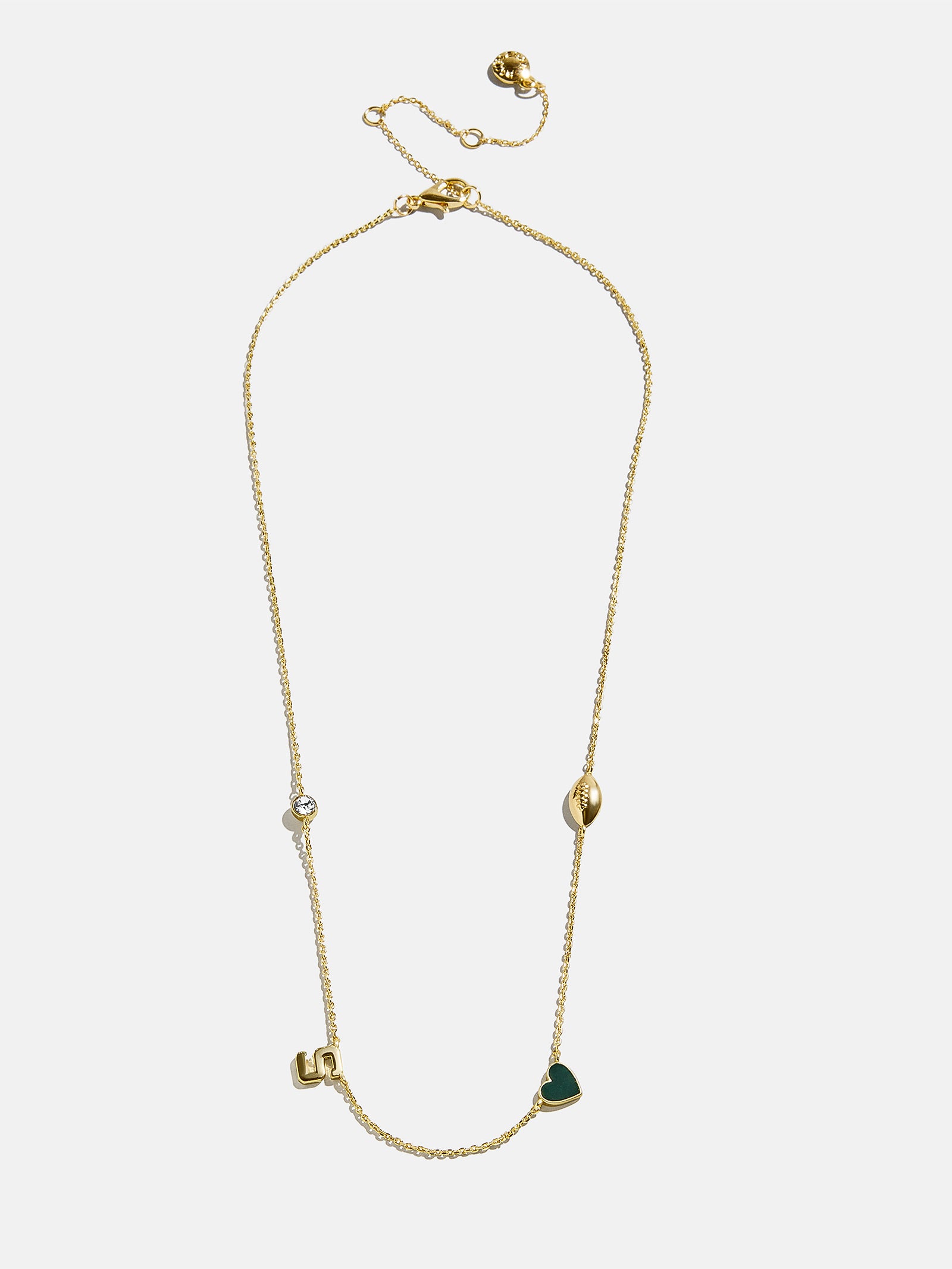 Michigan State University Spaced Charm Necklace - Michigan State University-Blues Comming