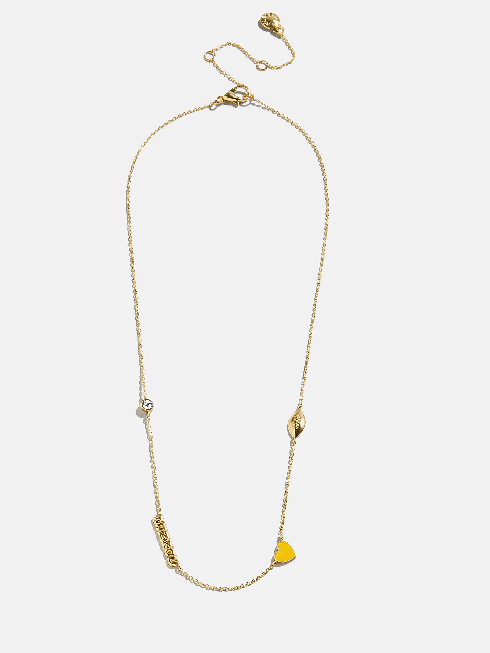 University of Missouri Spaced Charm Necklace - University of Missouri-Blues Comming