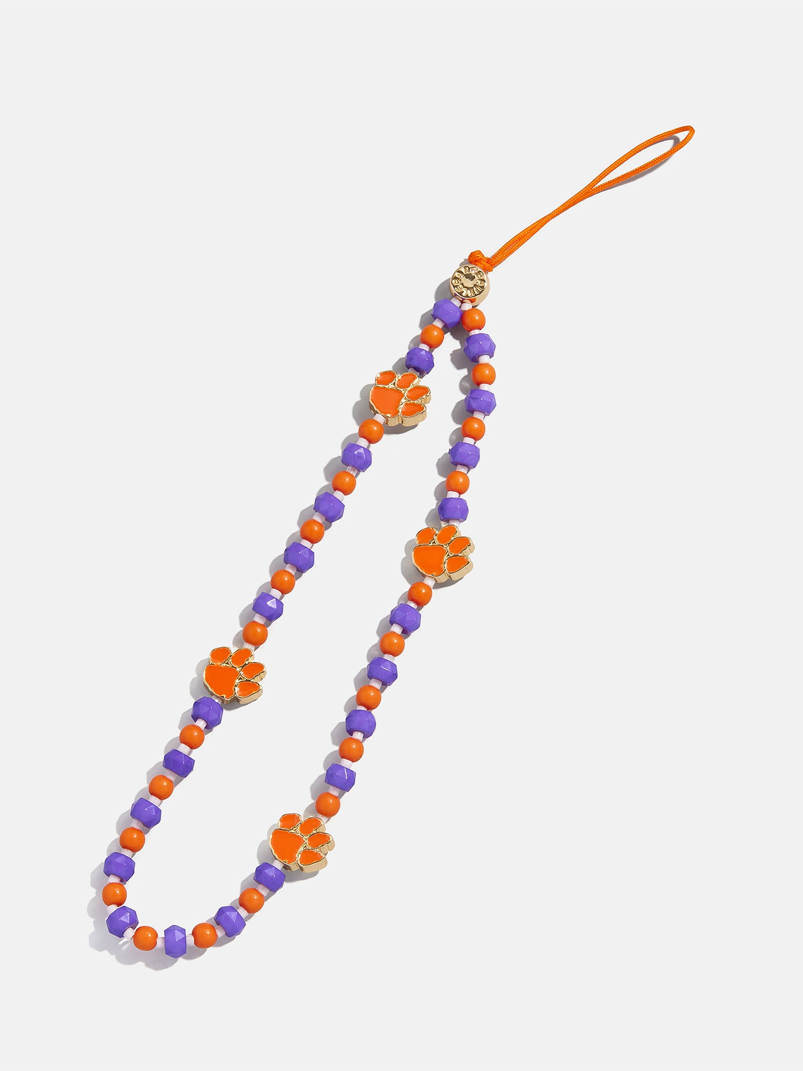 Clemson University Beaded Phone Charm - Clemson University-Blues Comming