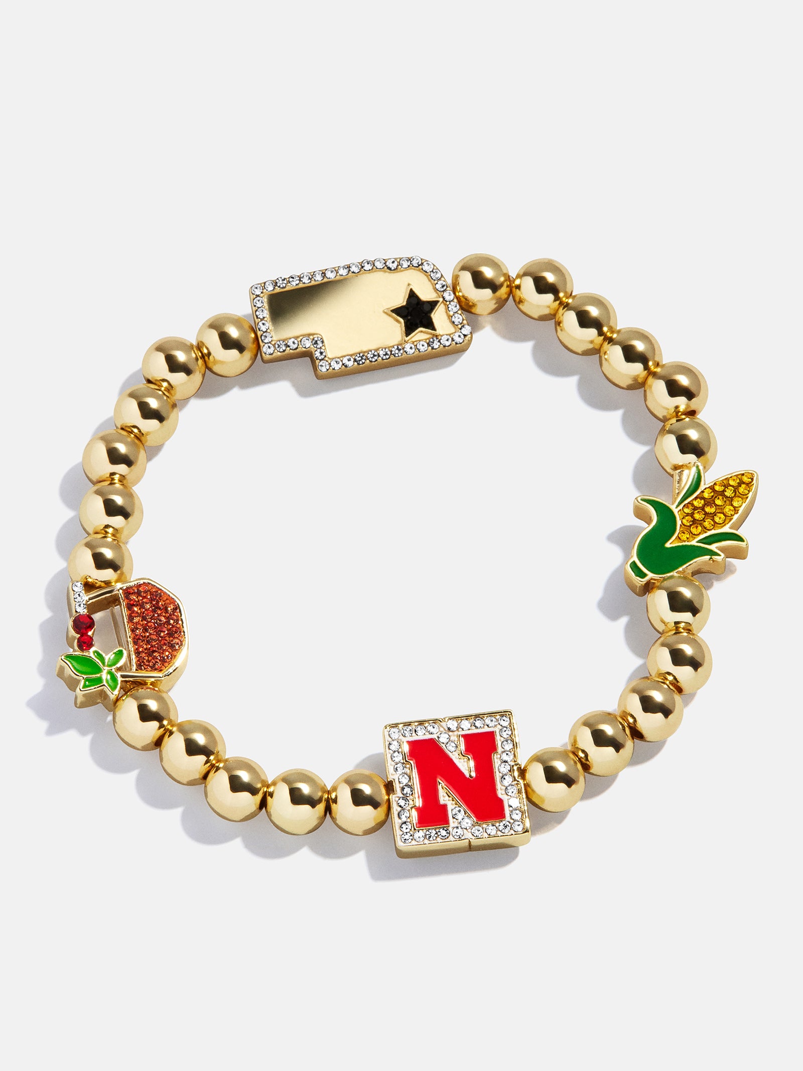 University of Nebraska Pisa Bracelet - University of Nebraska-Blues Comming