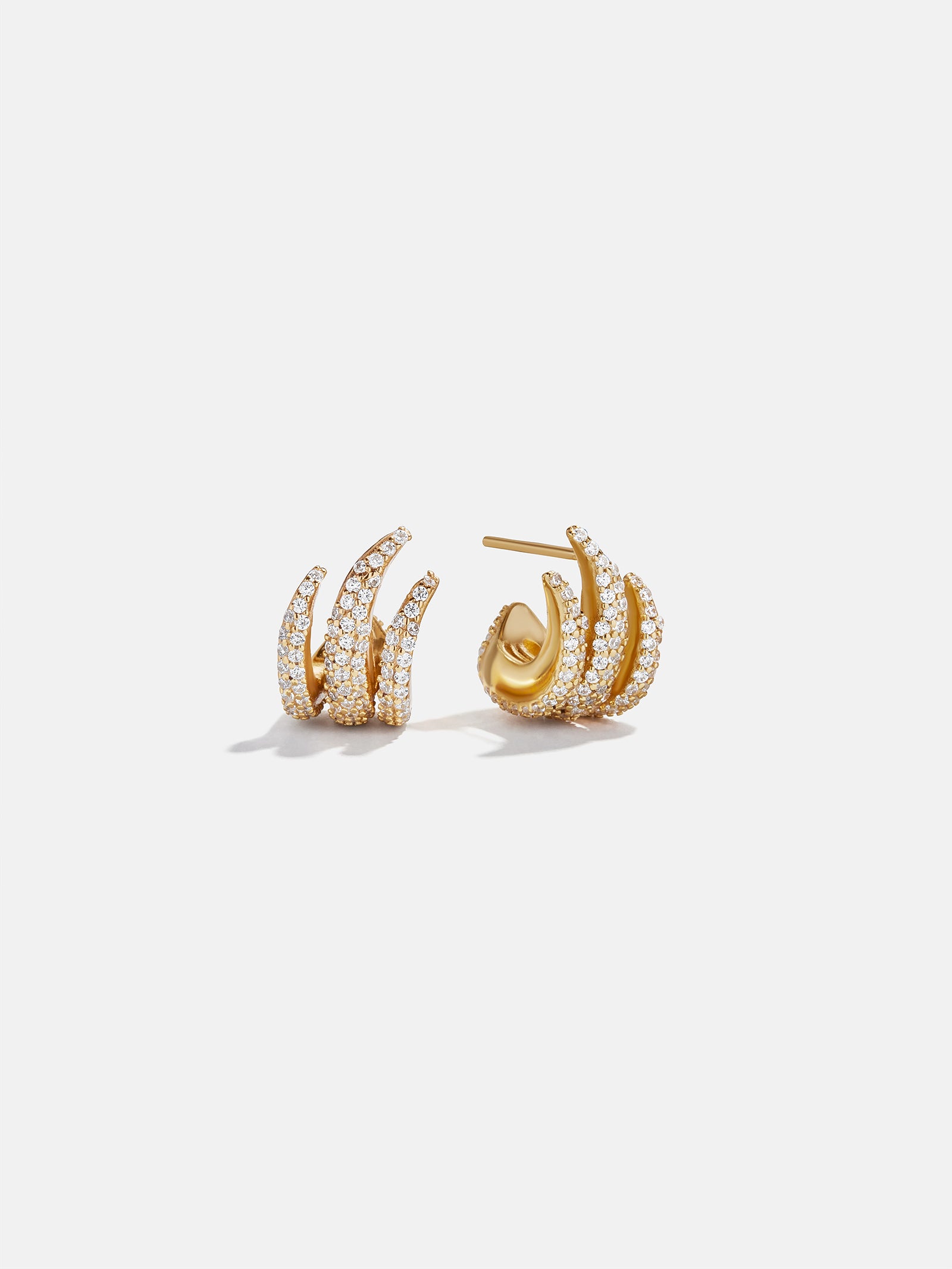 Giselle 18K Gold Earrings - Gold/Pavé-Blues Comming