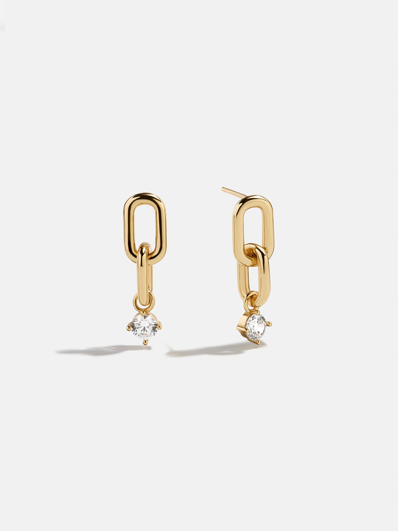 Heather 18K Gold Earrings - Gold/Pavé-Blues Comming