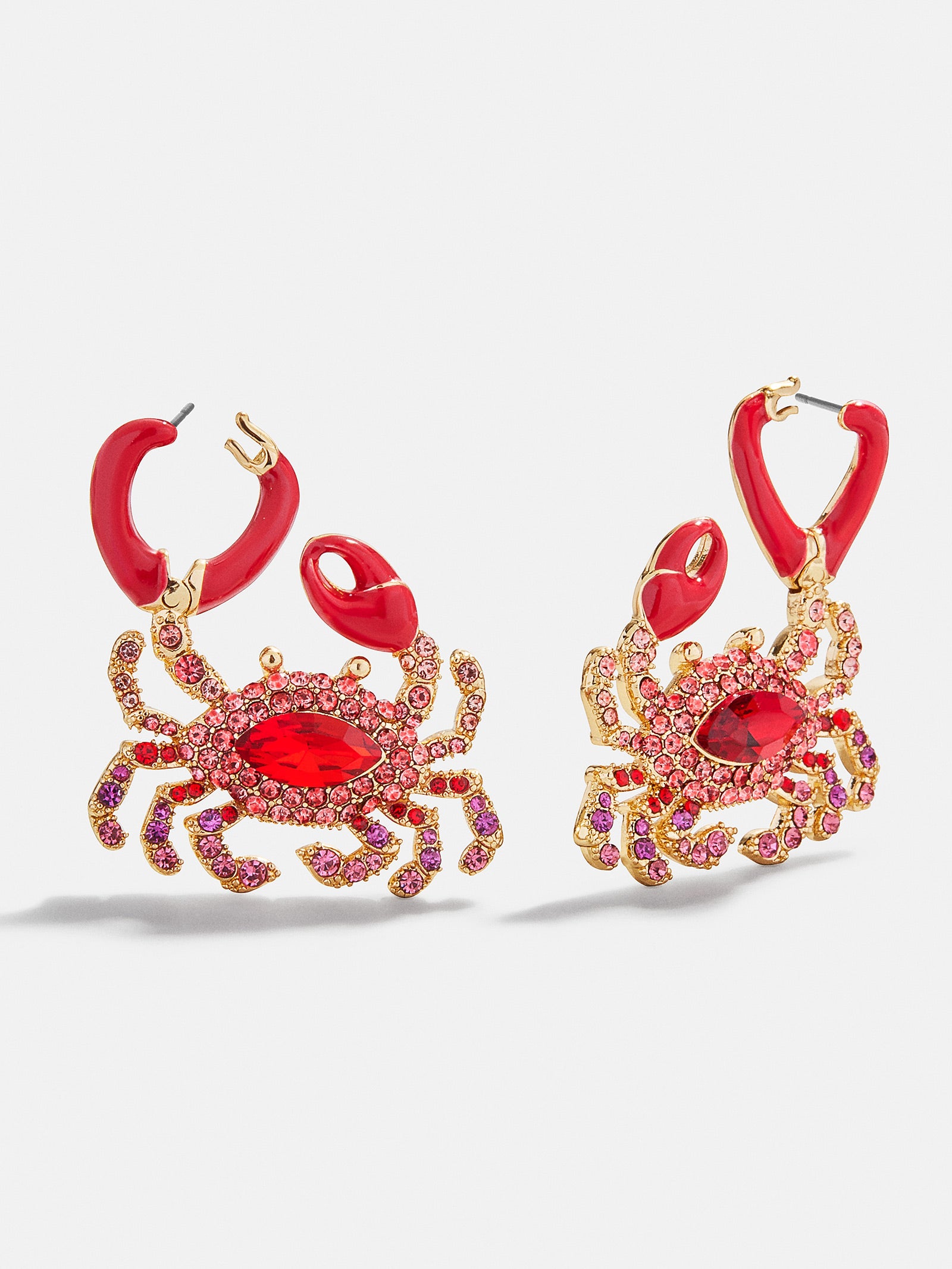 In A Pinch Crab Earrings - Red-Blues Comming