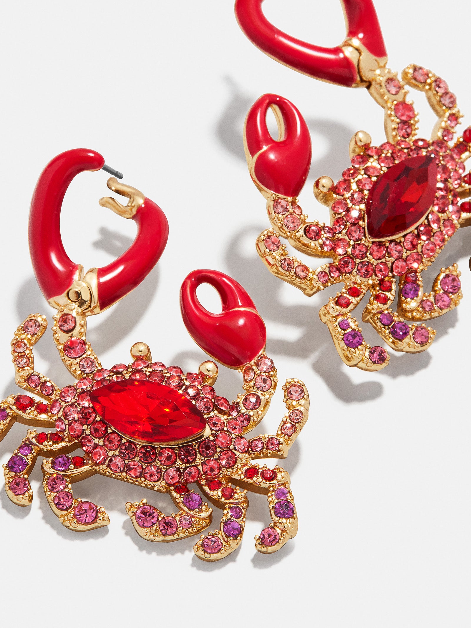 In A Pinch Crab Earrings - Red-Blues Comming