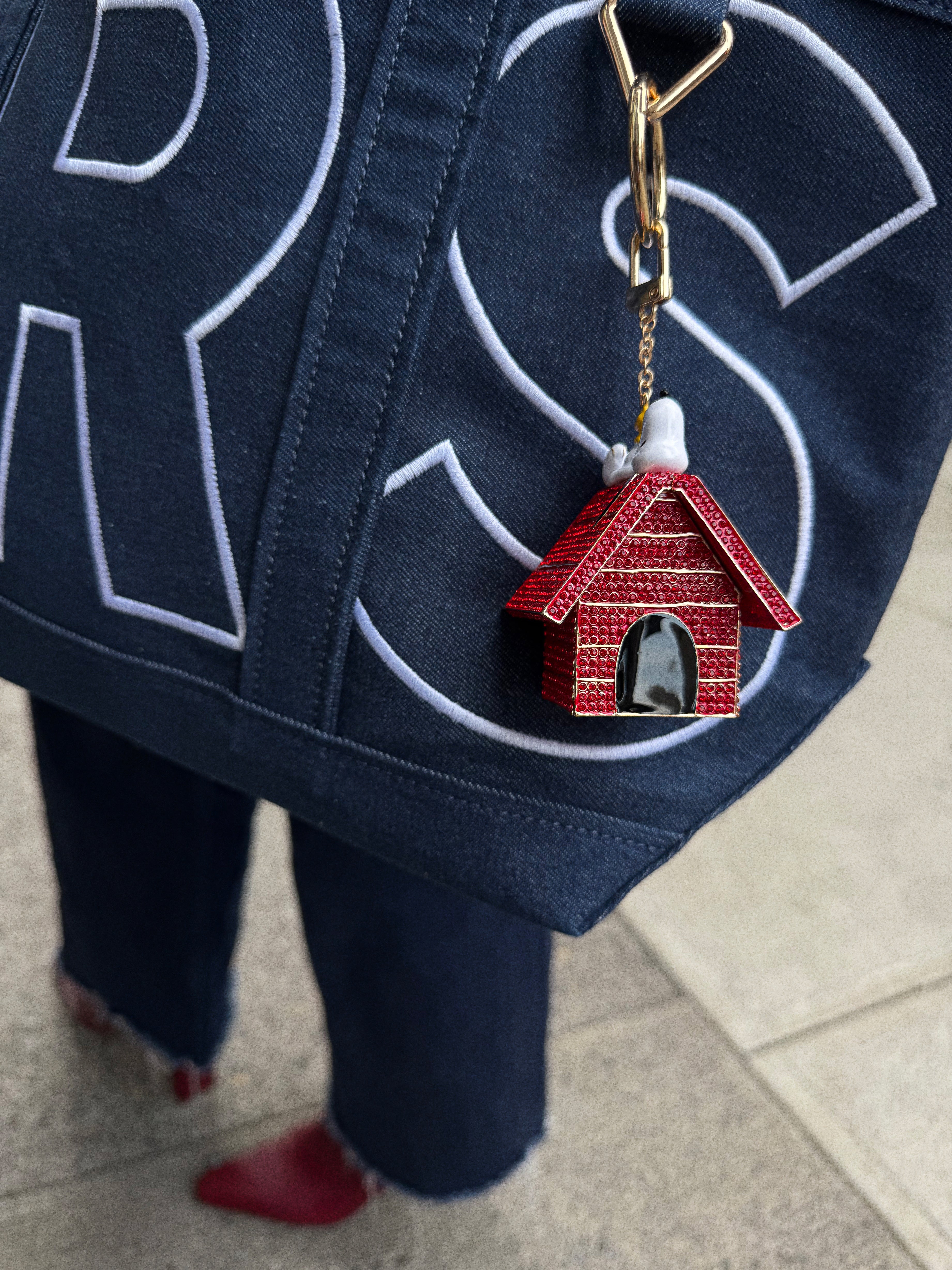 Peanuts Snoopy Doghouse Bag Charm - Snoopy & Woodstock-Blues Comming