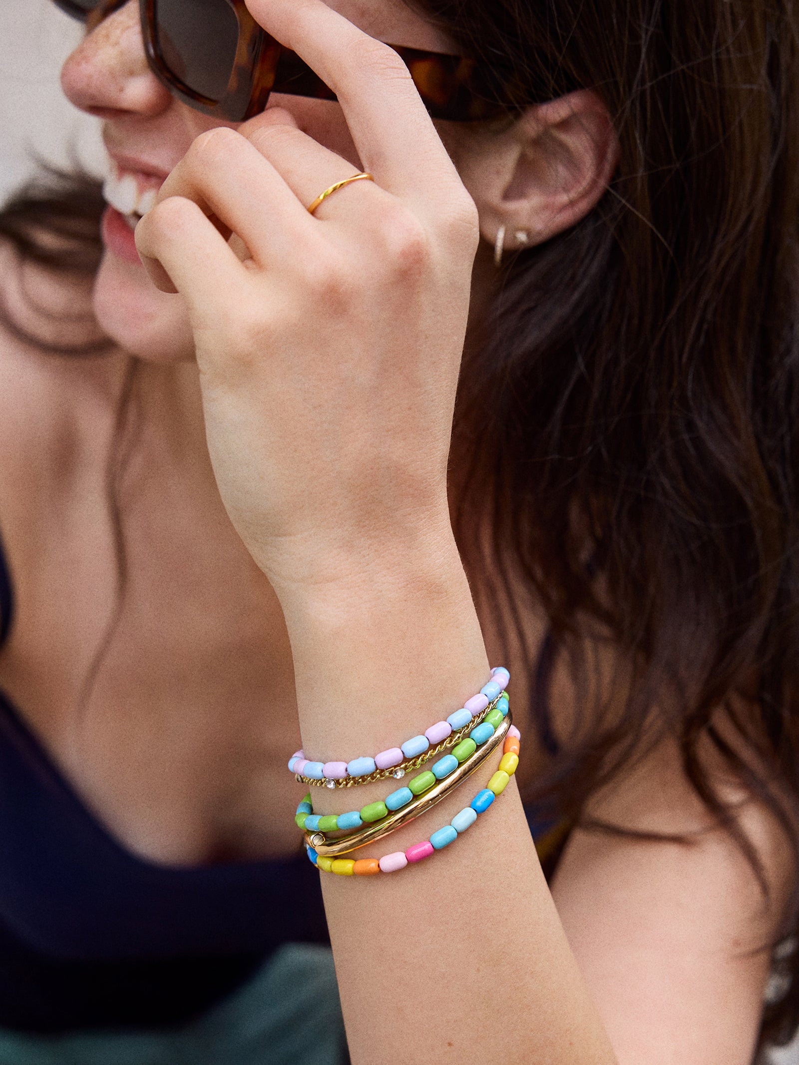 Bright Idea Enamel Beaded Bracelet Bundle - Multi-Blues Comming