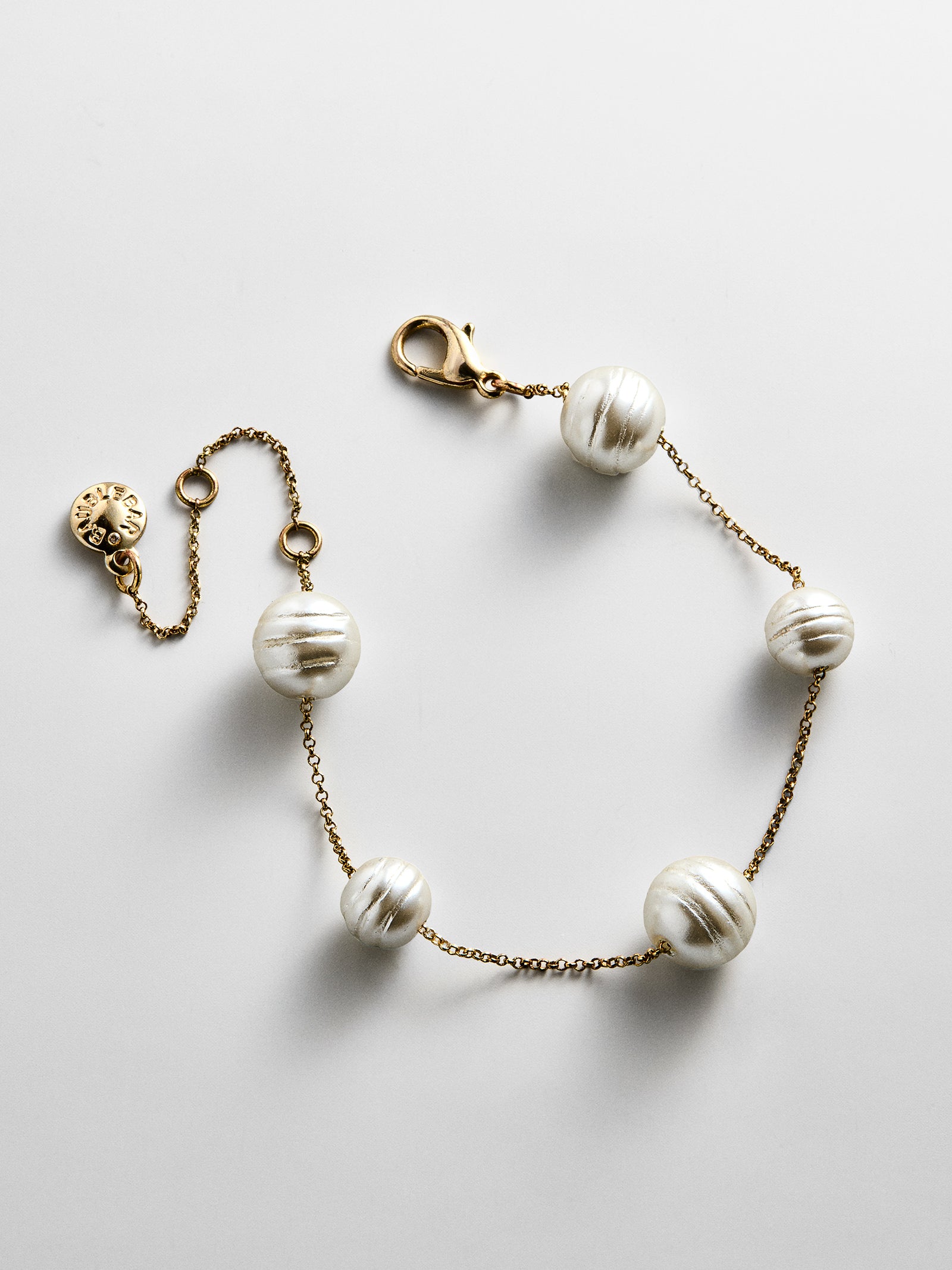 Blair Pearl Bracelet - White-Blues Comming