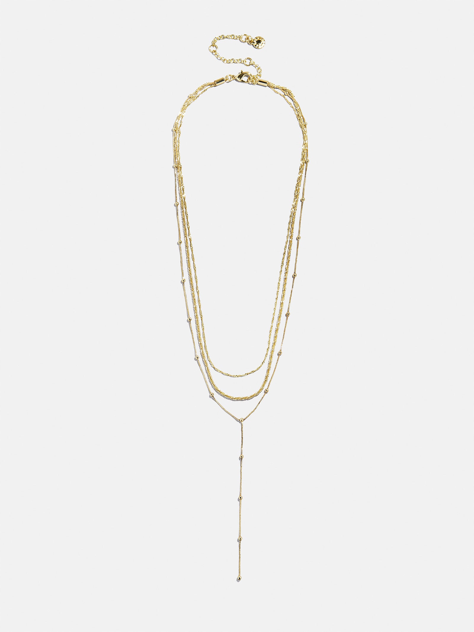 Carina Lariat Layered Necklace - Gold-Blues Comming