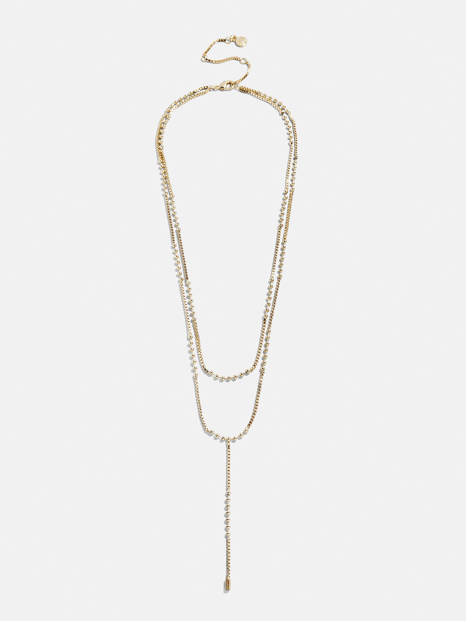 Amaya Lariat Layered Necklace - Gold-Blues Comming