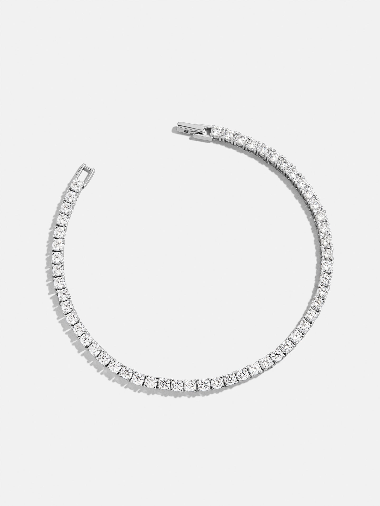 Billie Sterling Silver Tennis Bracelet  - Sterling Silver-Blues Comming