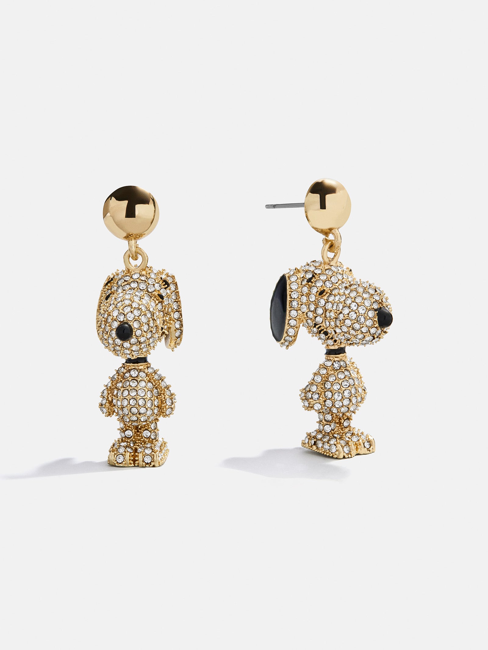 Peanuts Snoopy Statement Earrings - Gold/Pavé-Blues Comming