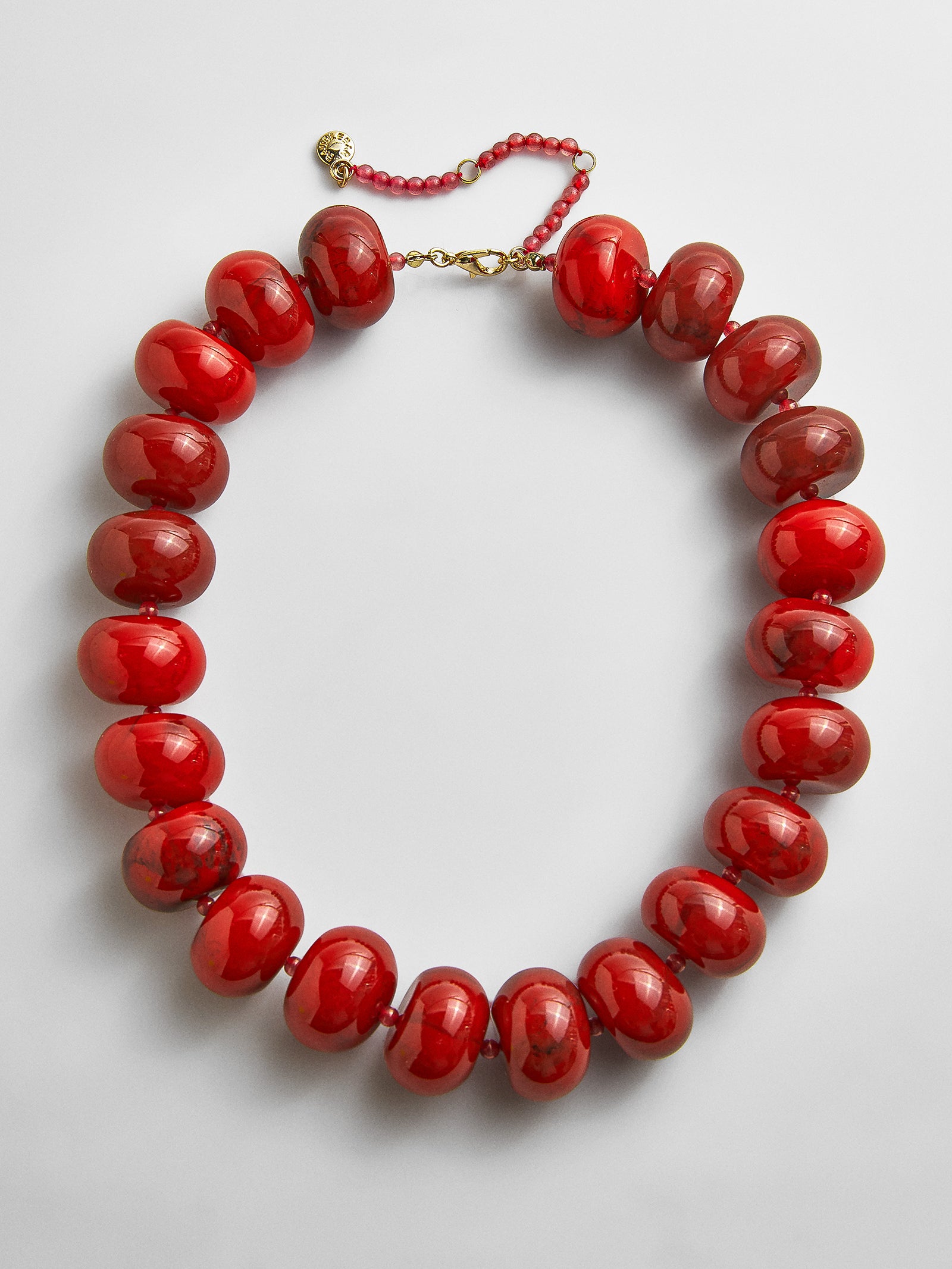 Joan Semi-Precious Necklace - Red Jasper-Blues Comming