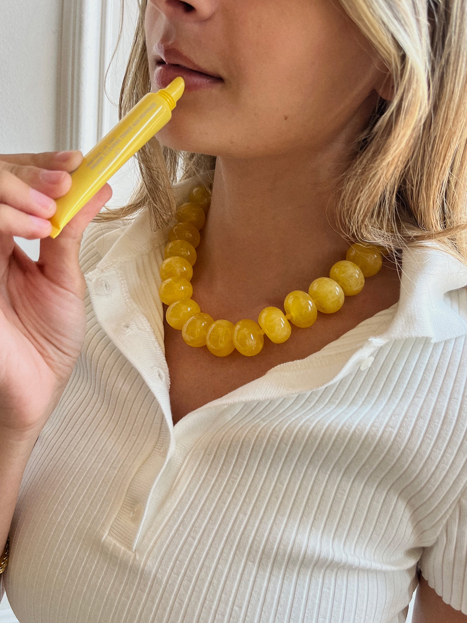 Joan Semi-Precious Necklace - Citrine-Blues Comming