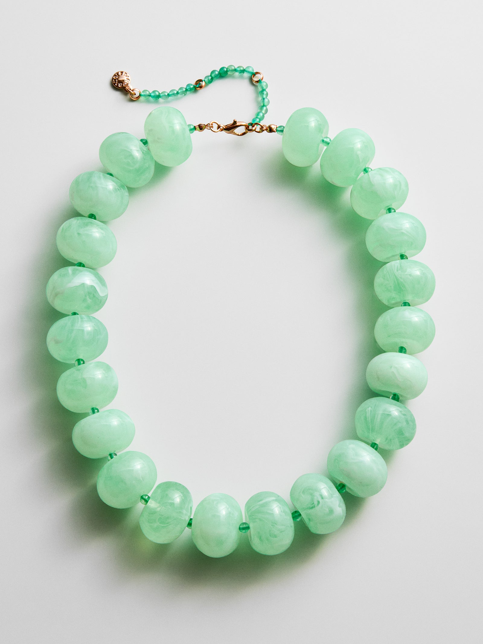 Joan Semi-Precious Necklace - Green Jade-Blues Comming