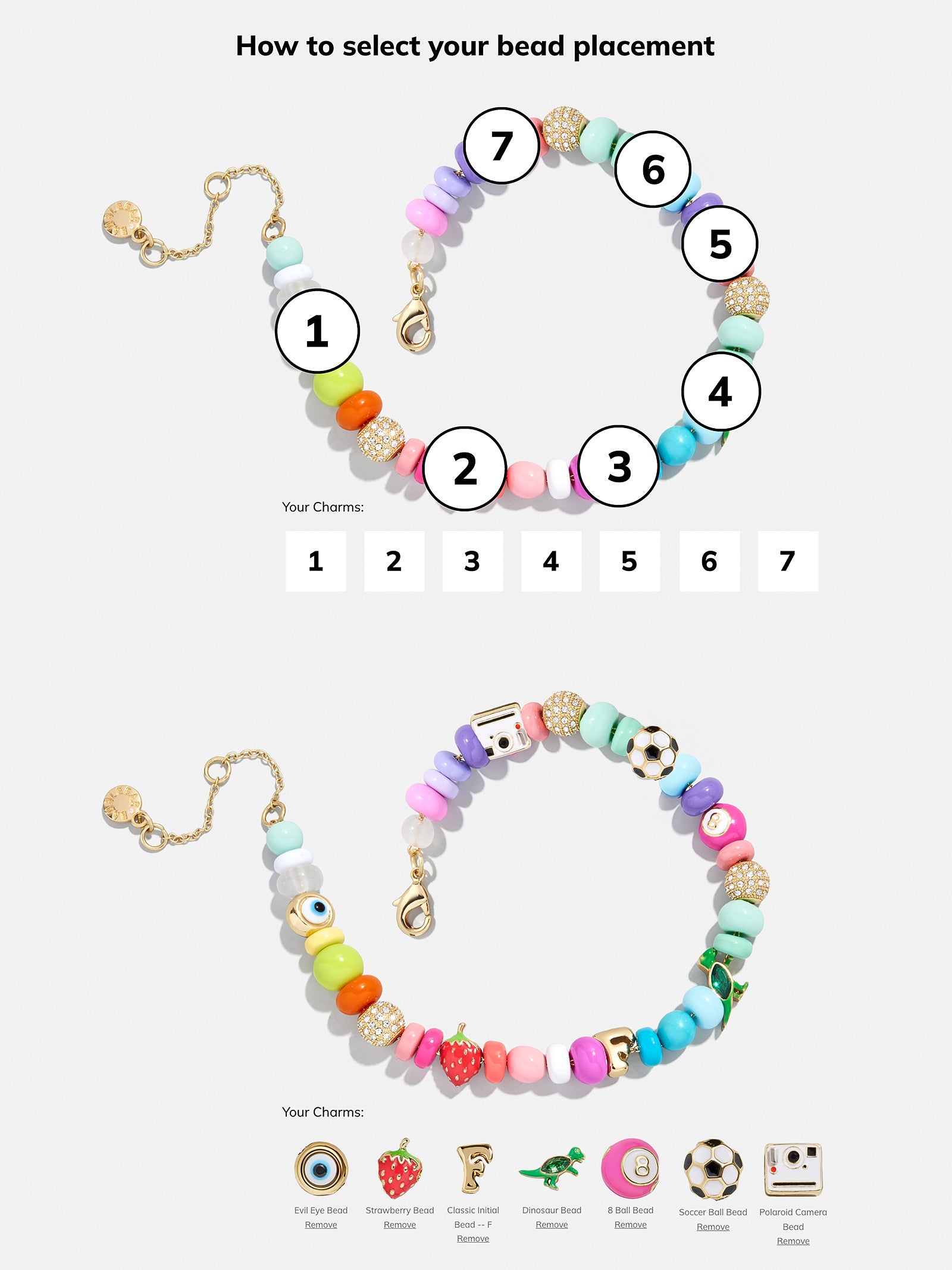 Beaded Custom Charm Bracelet - Multi Beaded Bracelet-Blues Comming