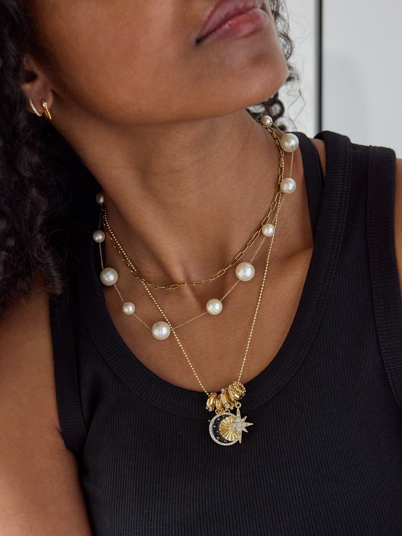 Cressida Celestial Charm Necklace - Star-Blues Comming