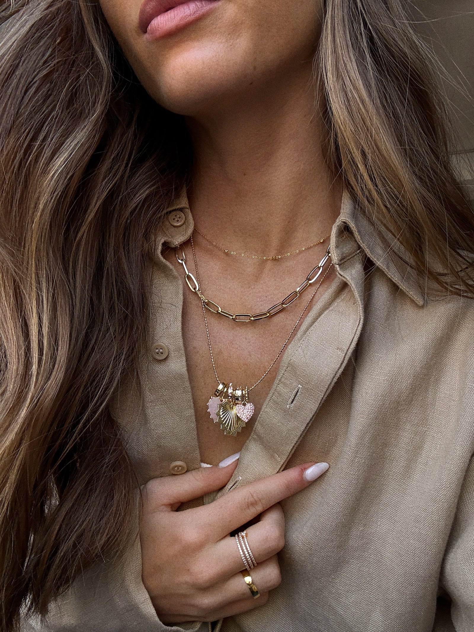 Heart Charm Necklace - Heart-Blues Comming