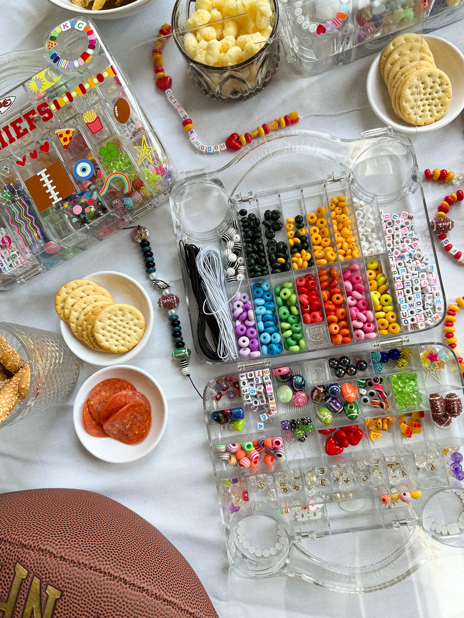 NFL Bracelet Bead Kit - Kansas City Chiefs-Blues Comming
