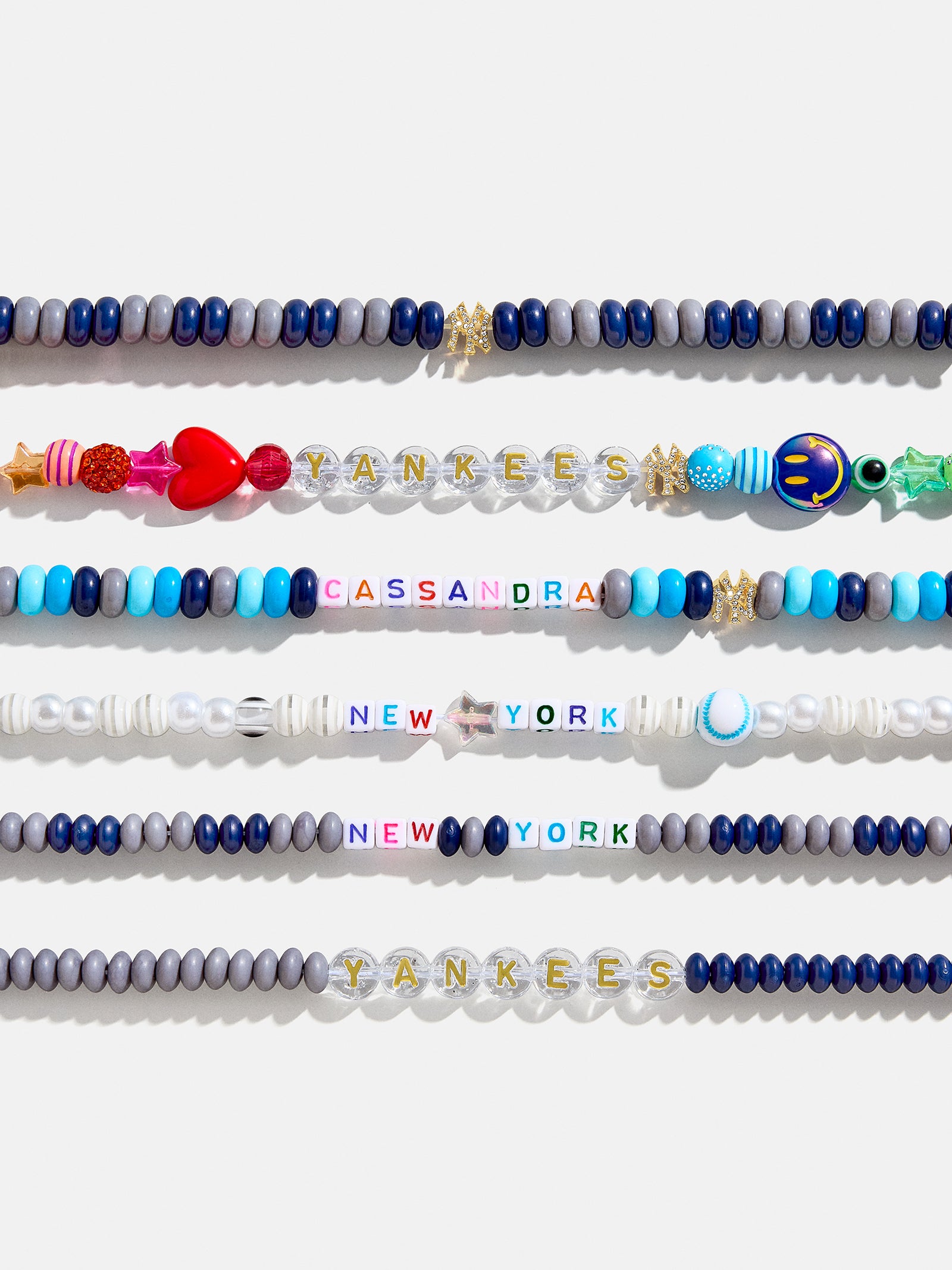 MLB Bracelet Bead Kit - New York Yankees-Blues Comming