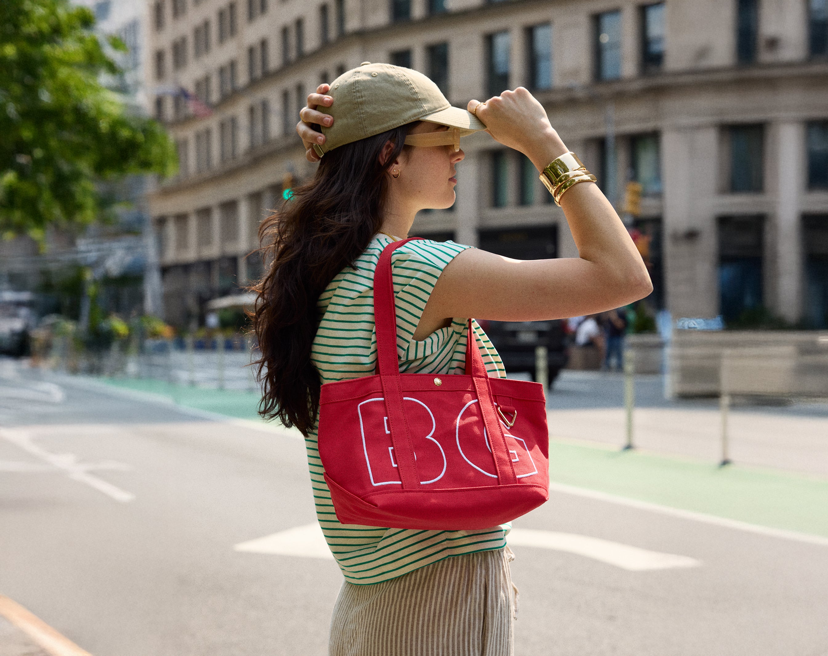 Custom Alpha Tote - Cherry Red-Blues Comming